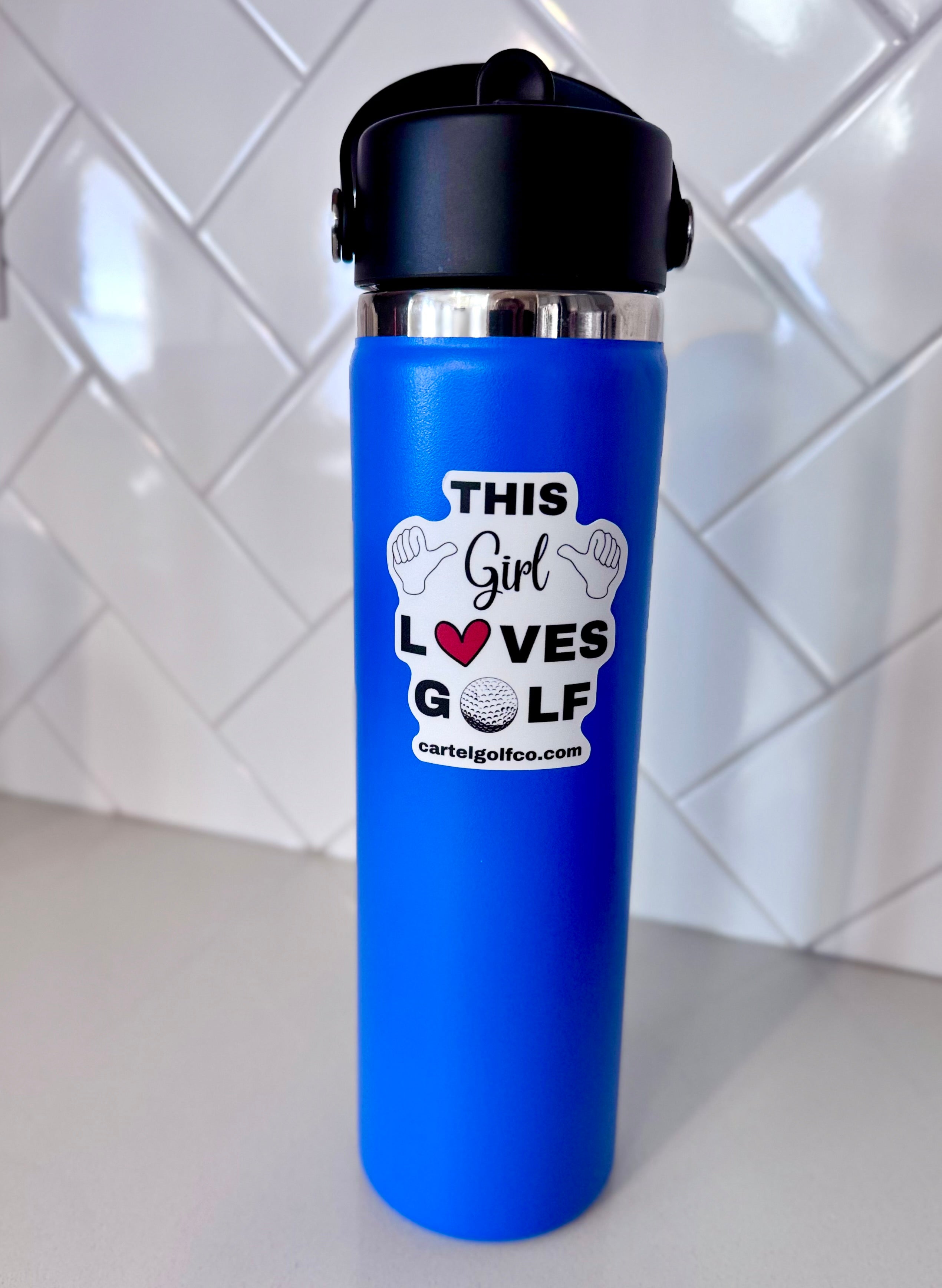 "This Girl Loves Golf" Sticker