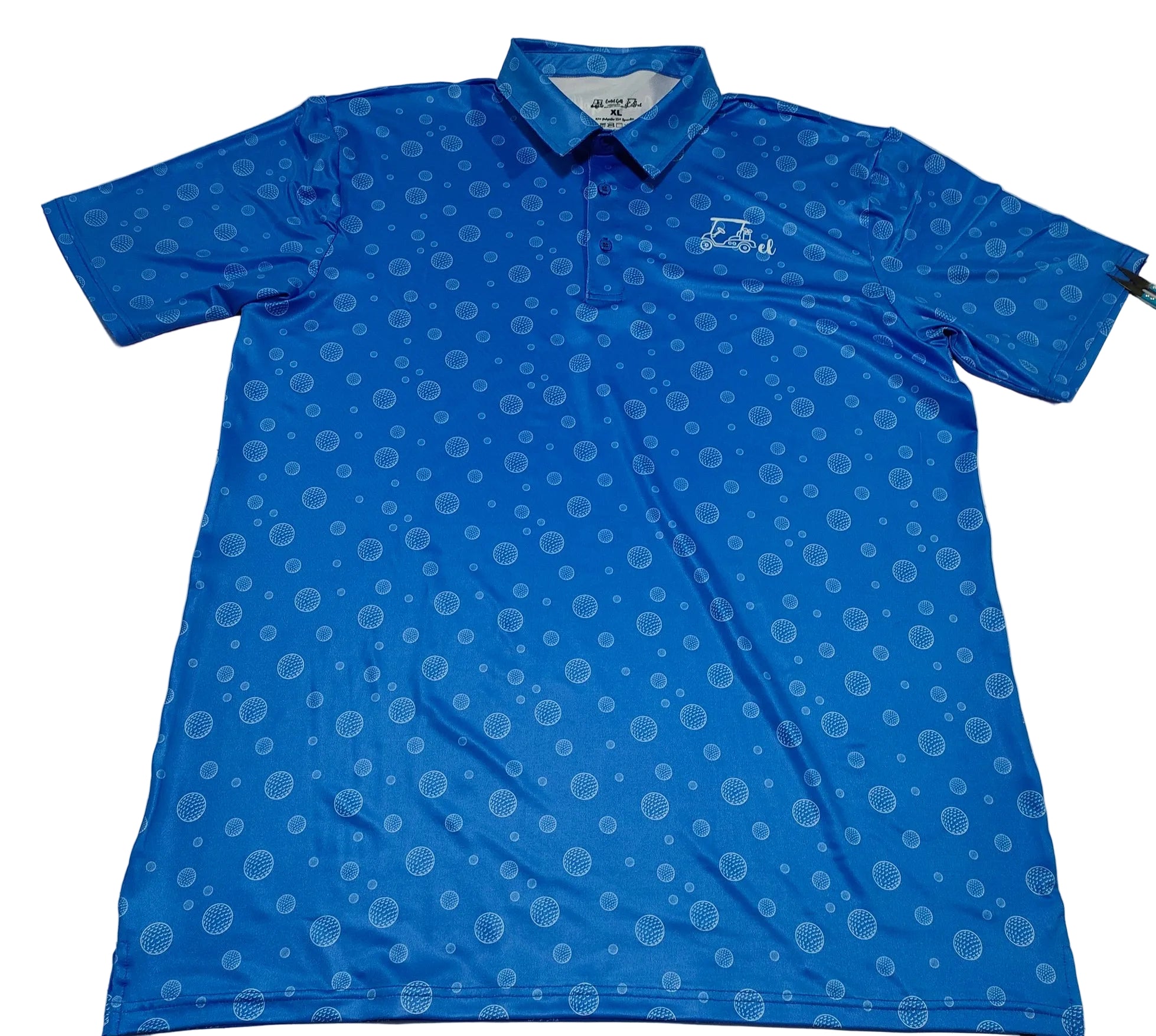 Royal Blue w/White Golf Balls Polo