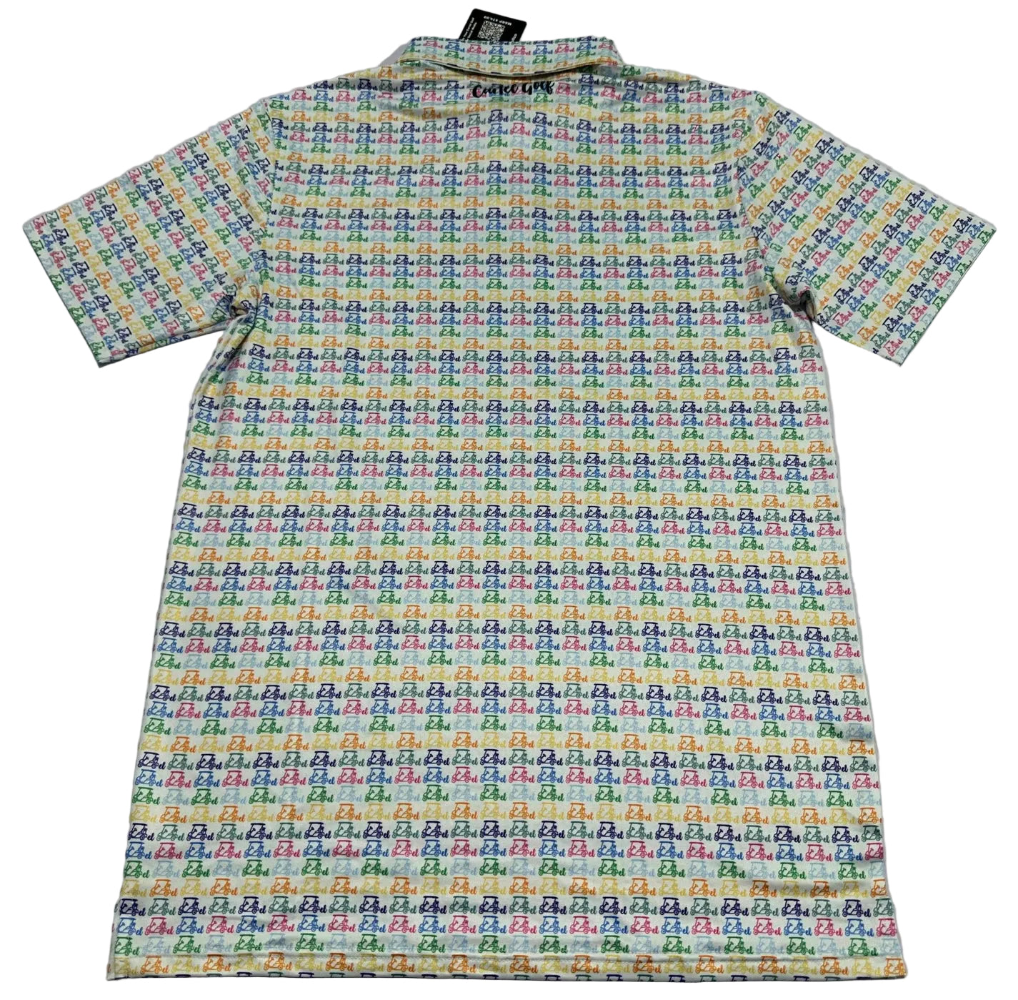 White w/Colorful Carts Polo
