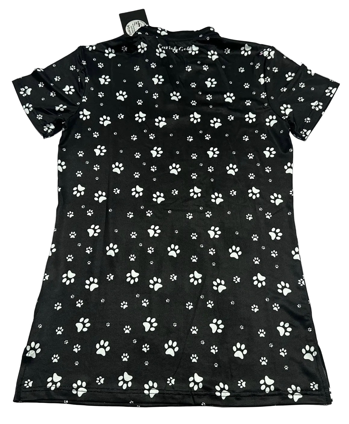 Black "PAWS" Polo