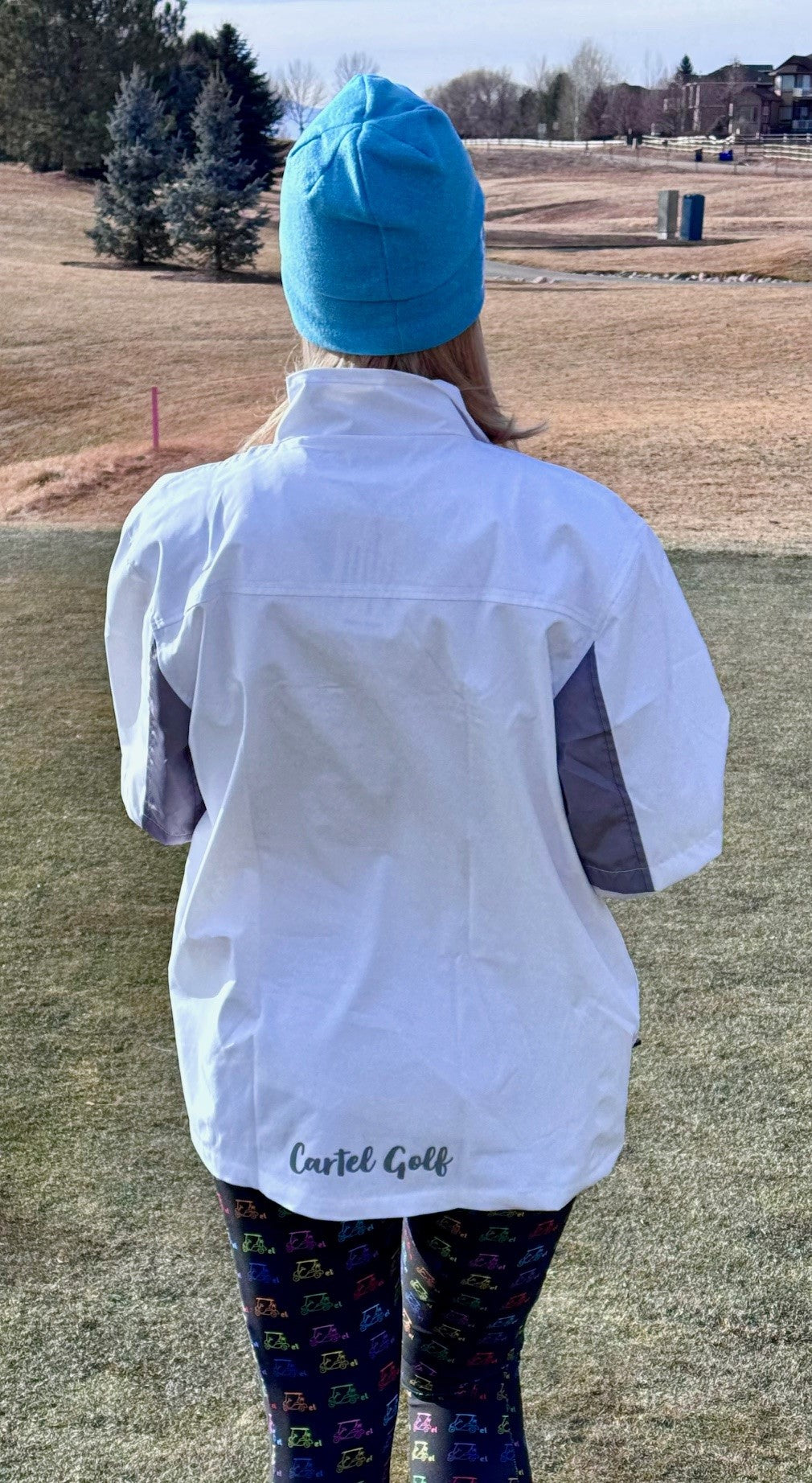 Light Blue Fleece Beanie "Cartel Golf"