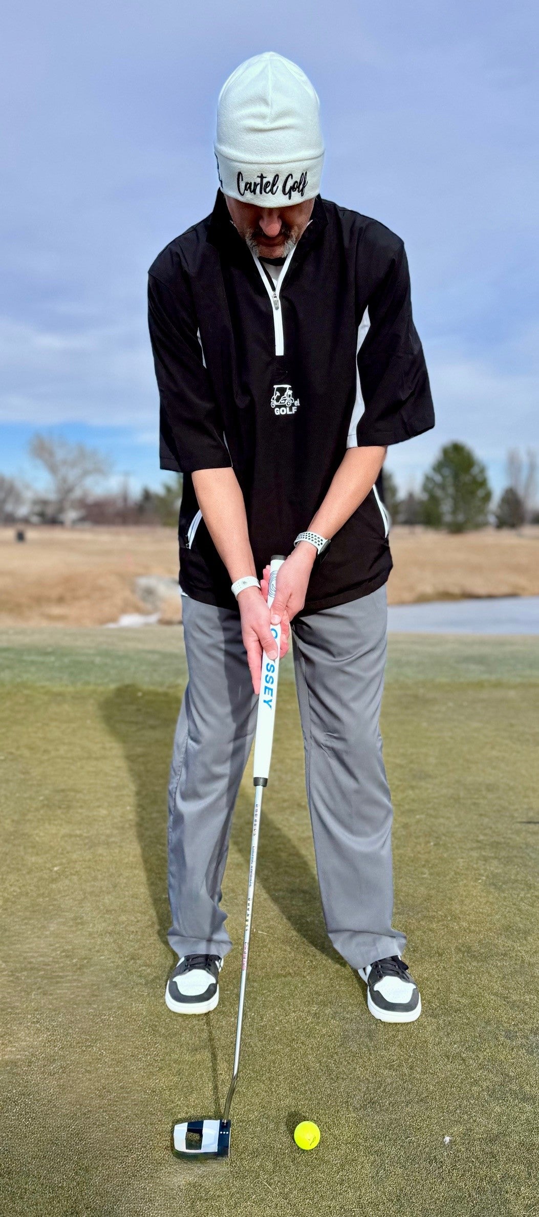 Black 1/4" Zip SS Rain/Wind Jacket Unisex