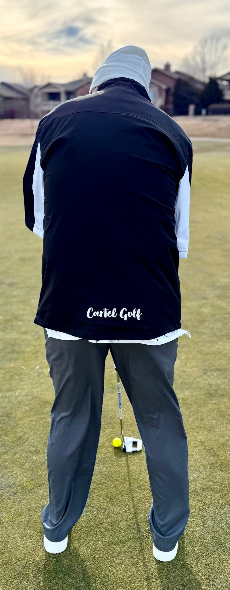 Black 1/4" Zip SS Rain/Wind Jacket Unisex