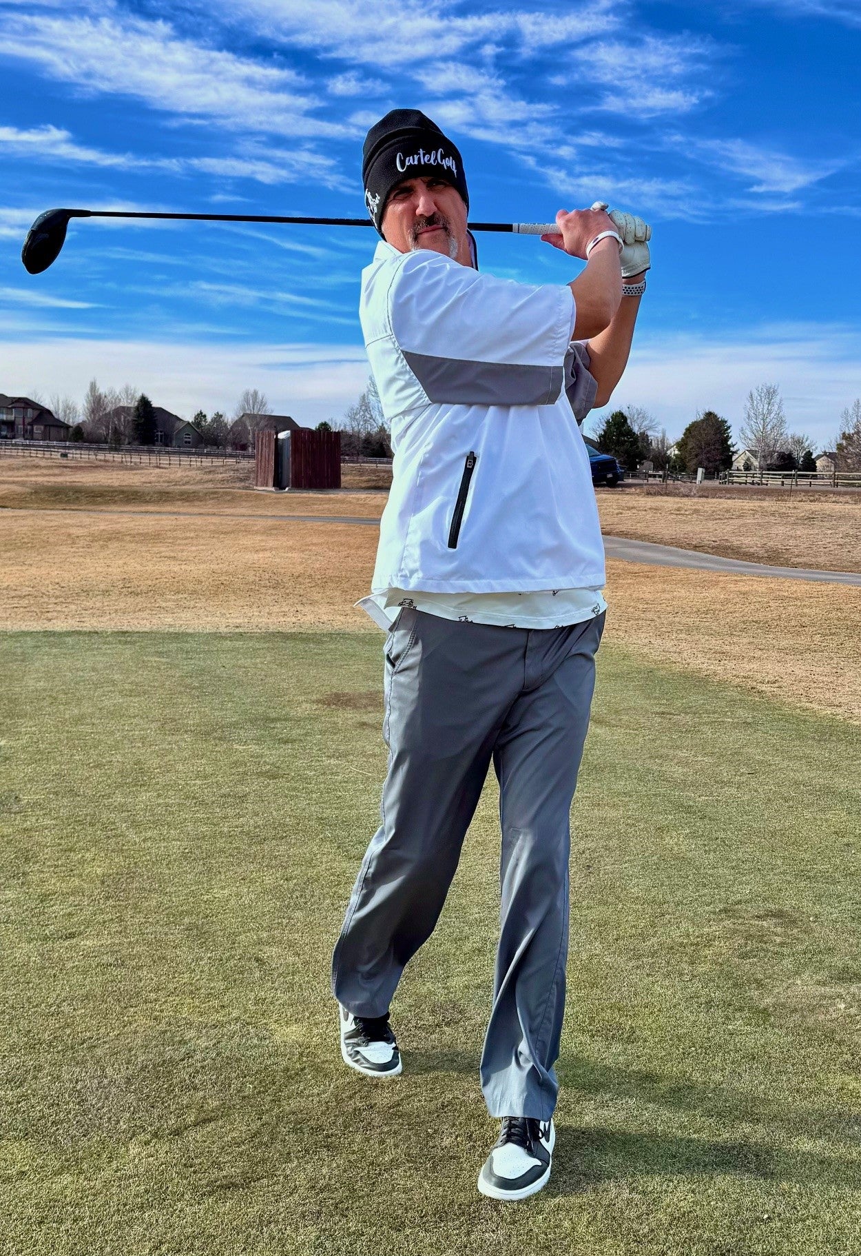 White 1/4" Zip SS Rain/Wind Jacket Unisex