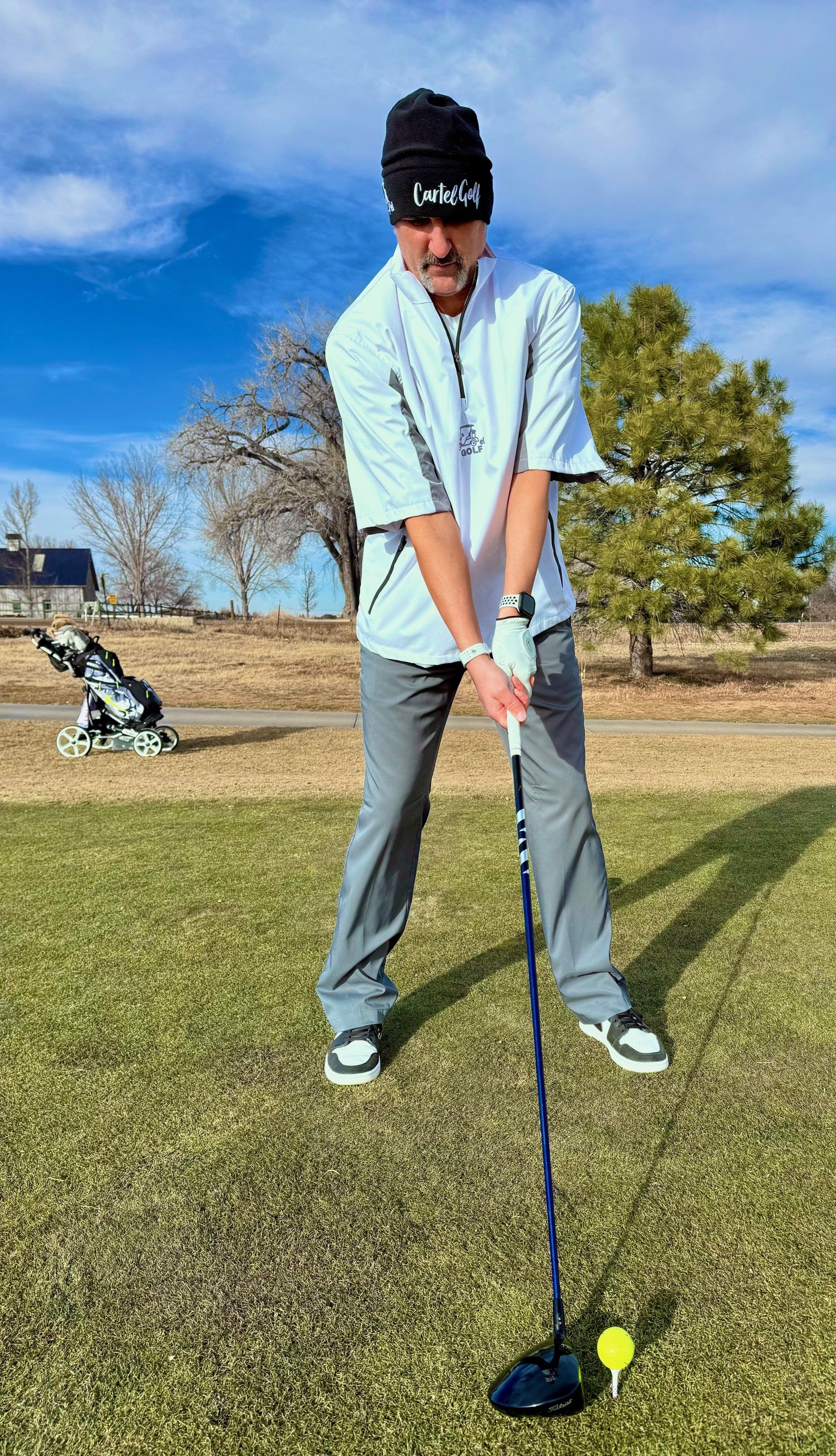 White 1/4" Zip SS Rain/Wind Jacket Unisex