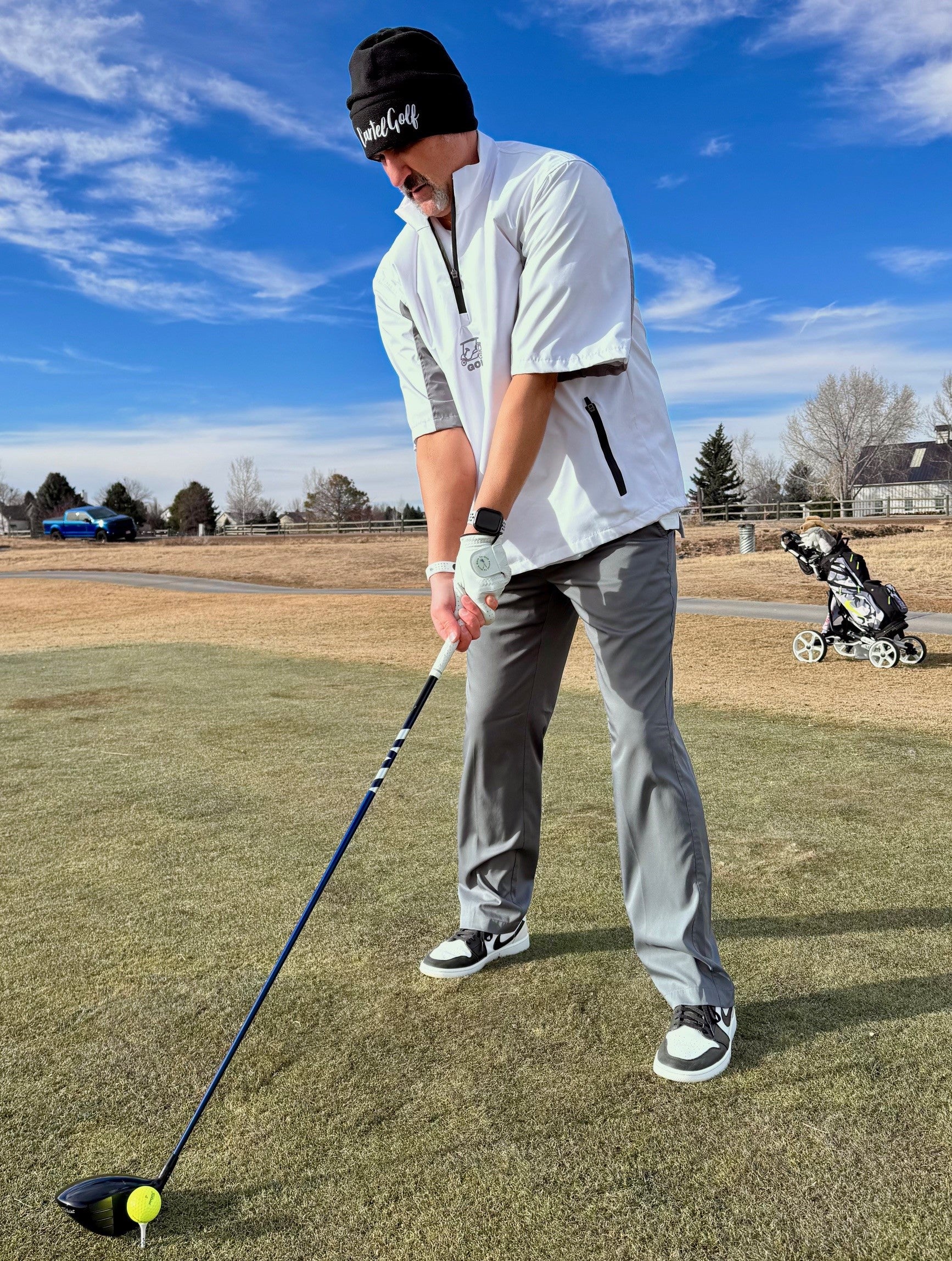 White 1/4" Zip SS Rain/Wind Jacket Unisex