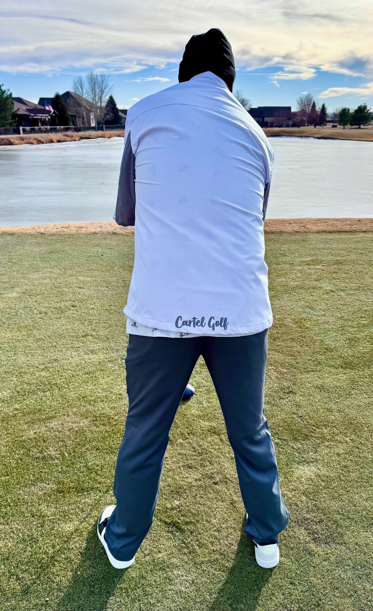 White 1/4" Zip SS Rain/Wind Jacket Unisex