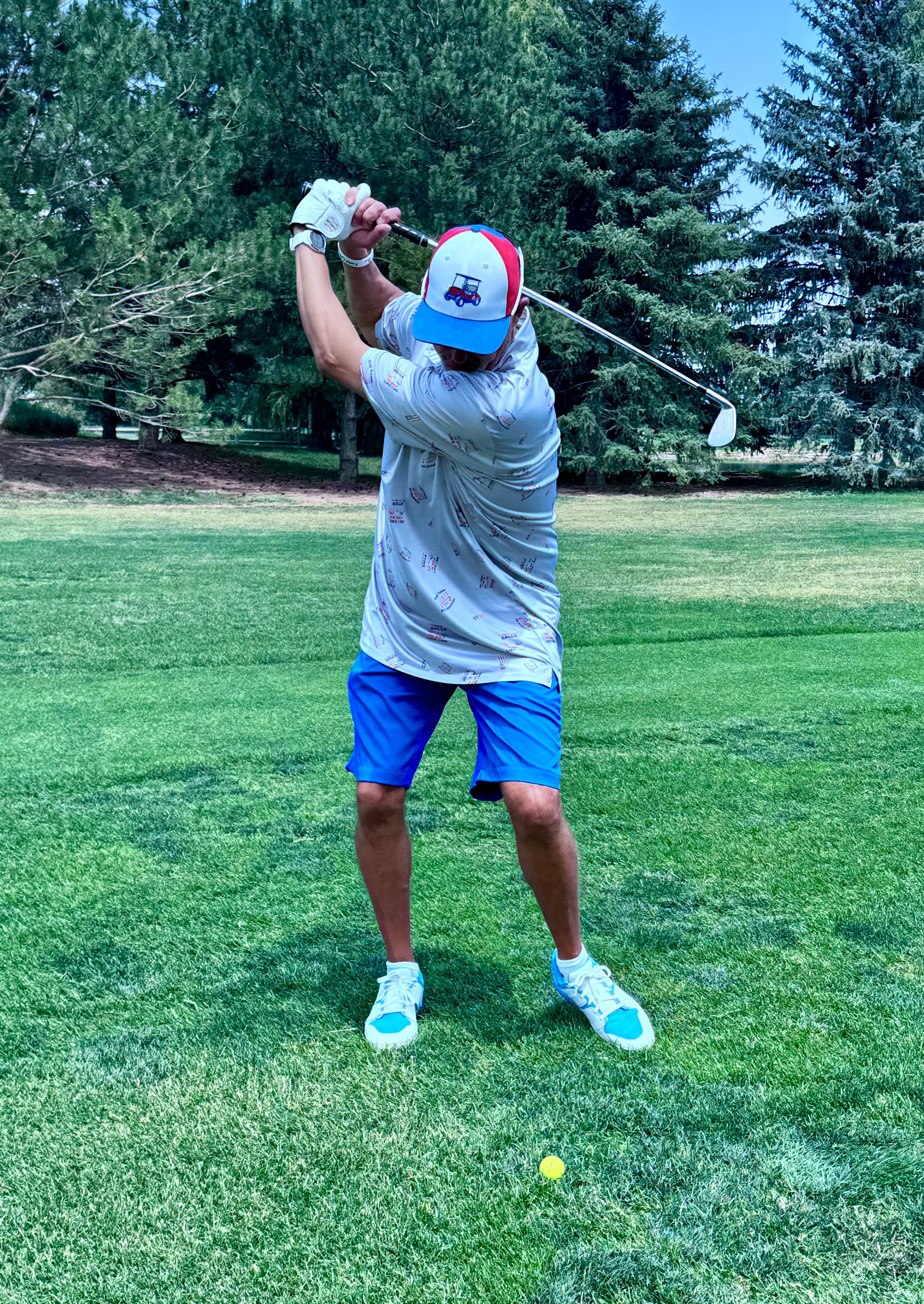"Bad Golfer" Silver Polo