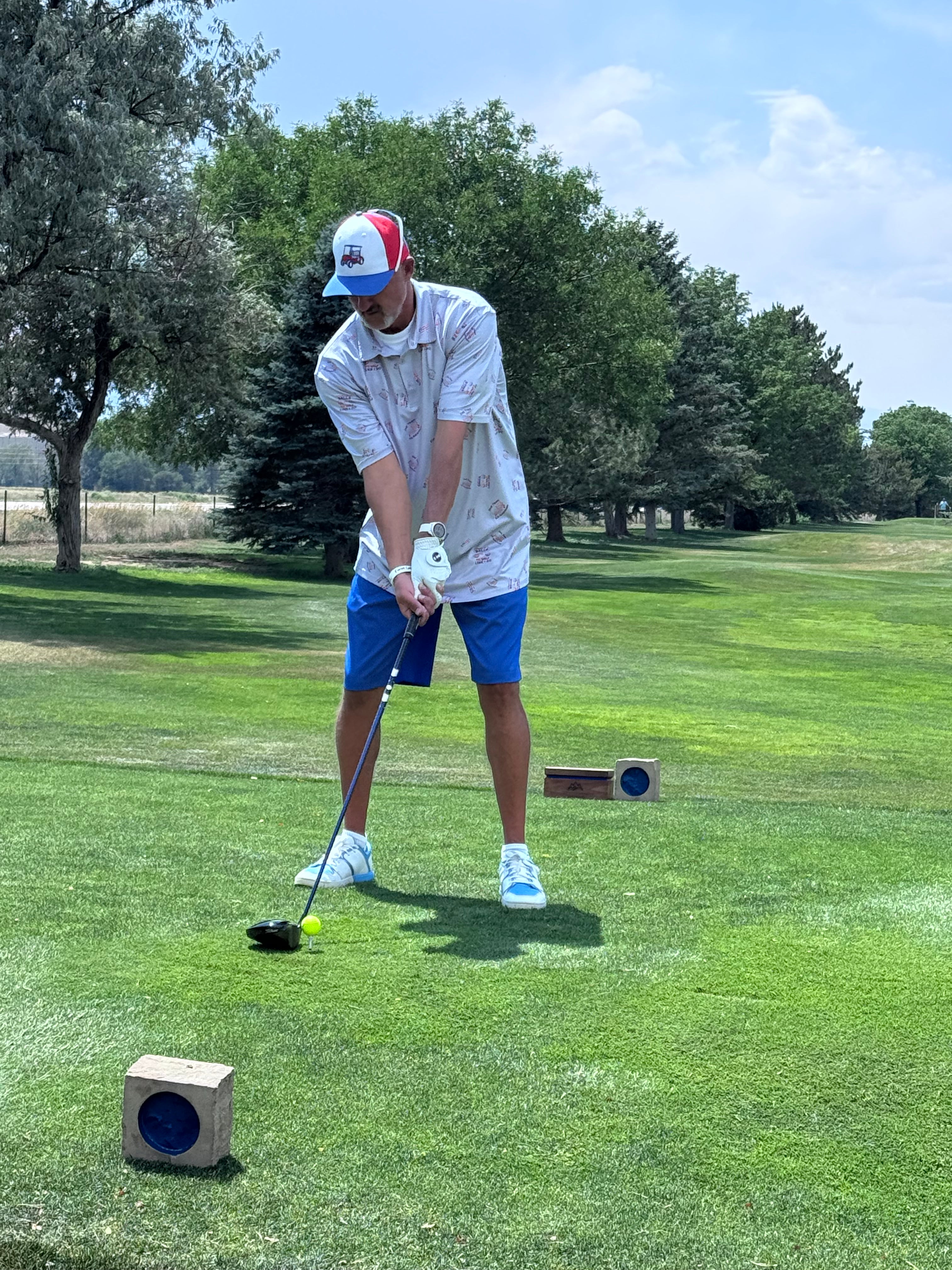 "Bad Golfer" Silver Polo