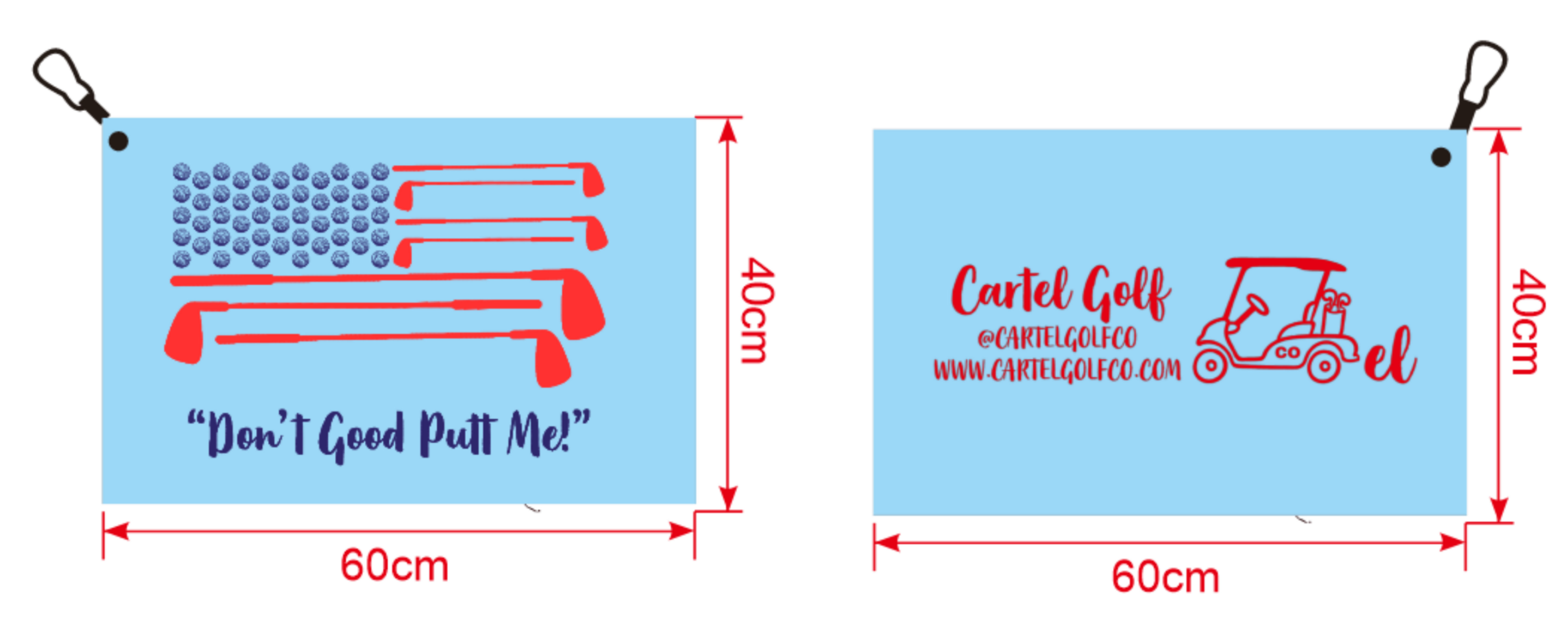Cartel Golf USA Magnet Towel