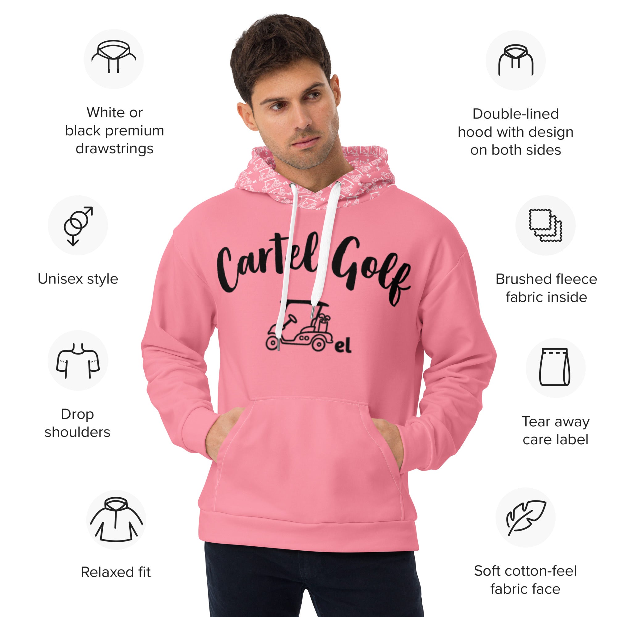 Unisex Hoodie "Cartel Golf Pink"