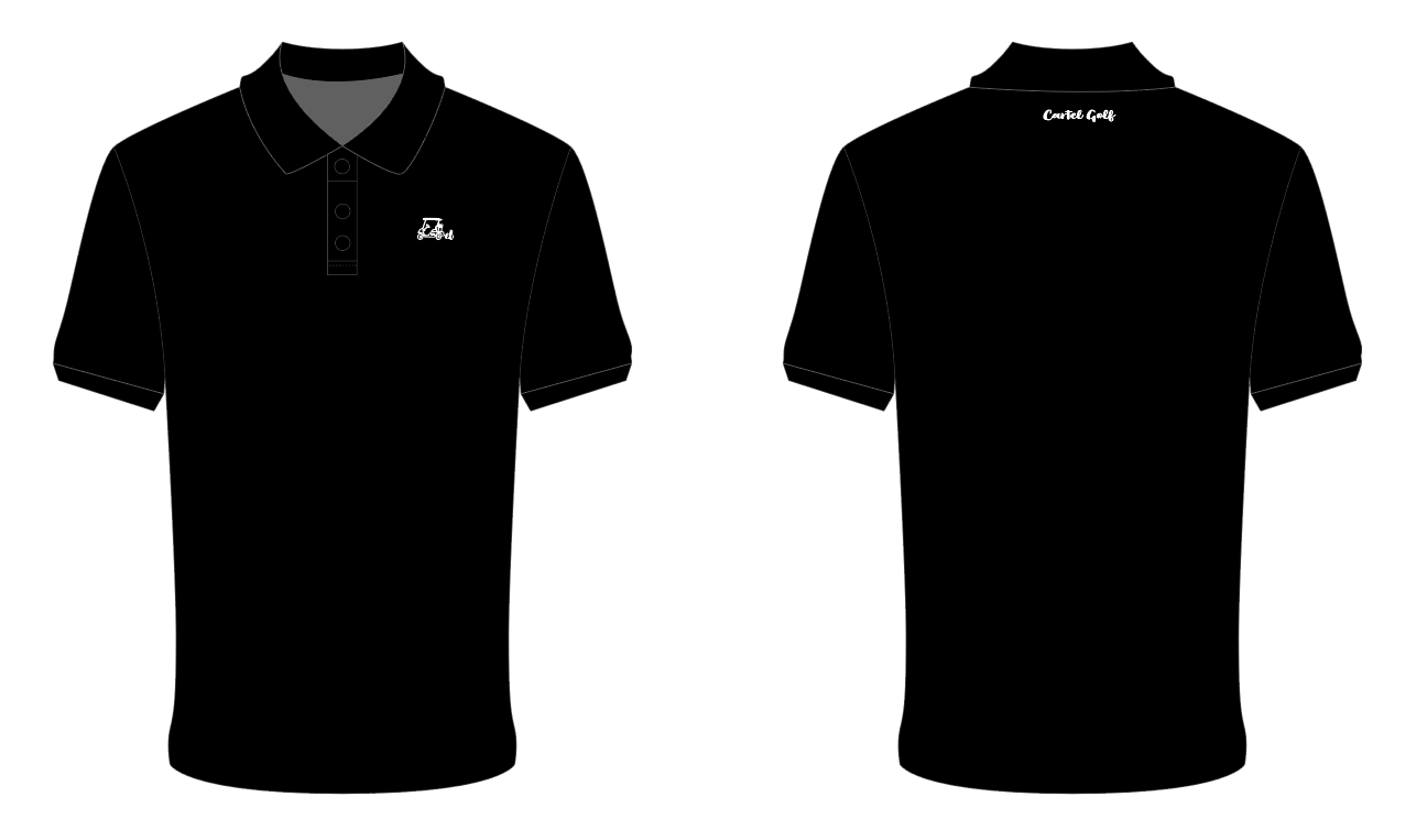 Solid Black Polo