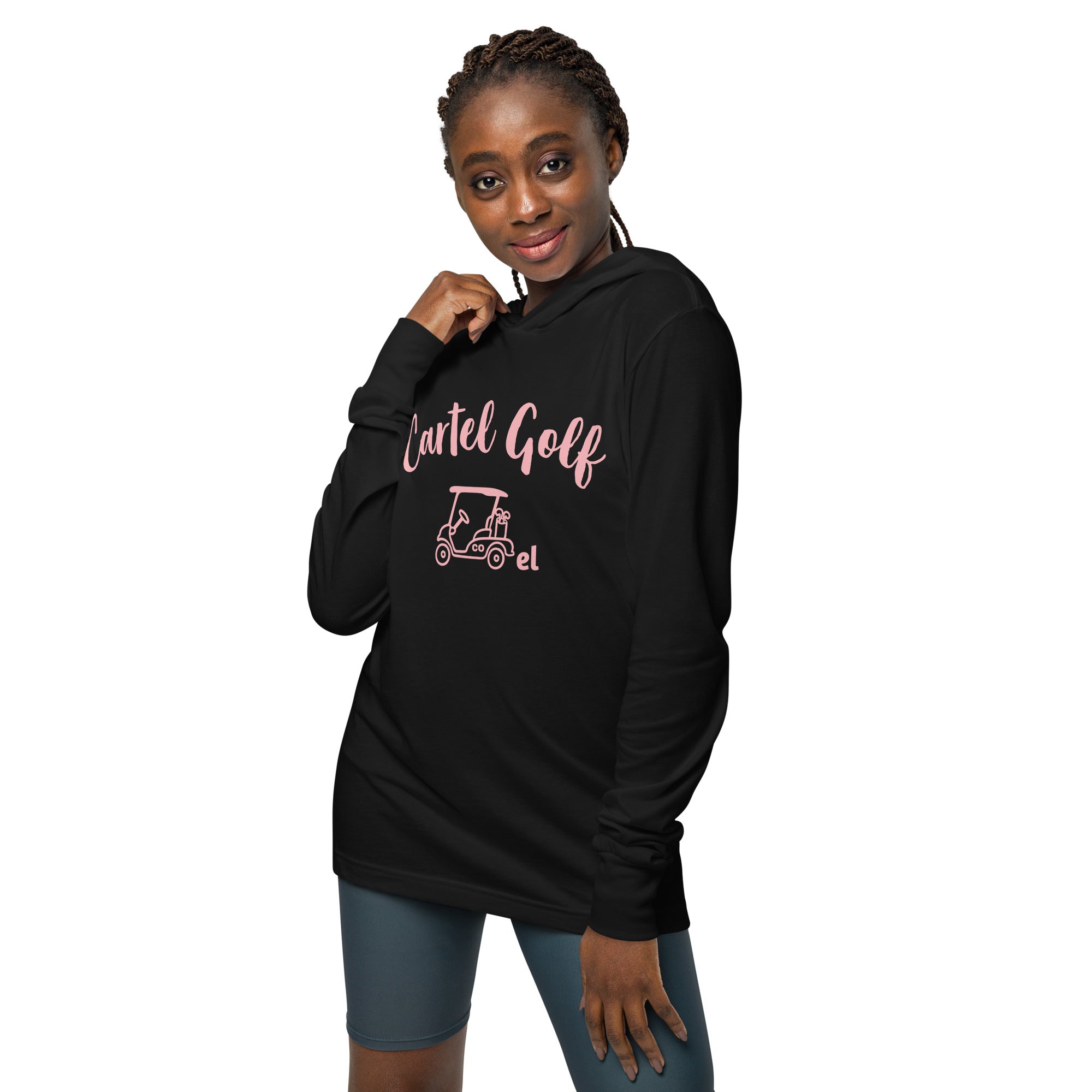 Hooded long-sleeve tee "Breast Cancer Awarness"