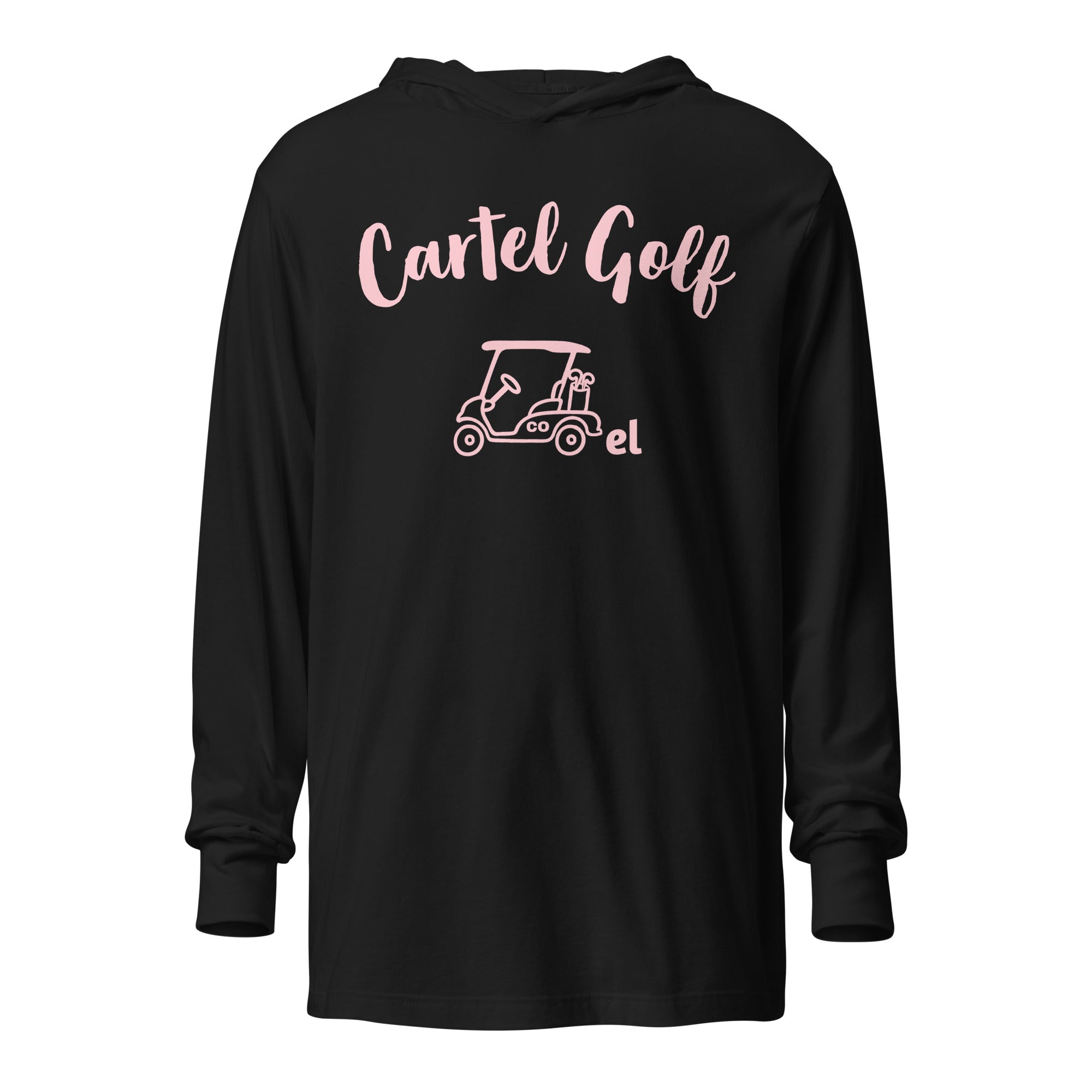 Hooded long-sleeve tee "Breast Cancer Awareness"