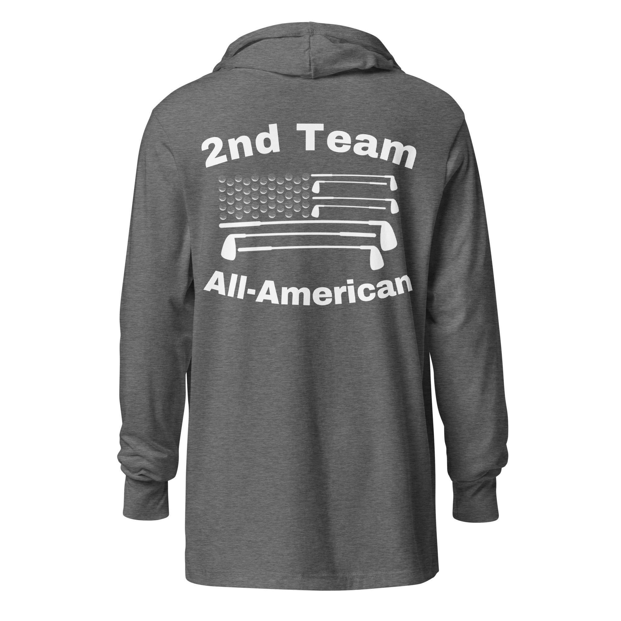 Hooded long-sleeve tee “2nd Team All-American”