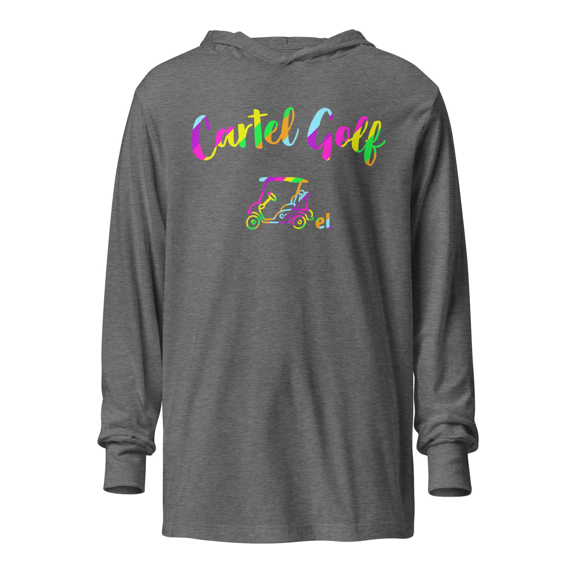 Hooded long-sleeve tee "Cartel Golf Colorful"