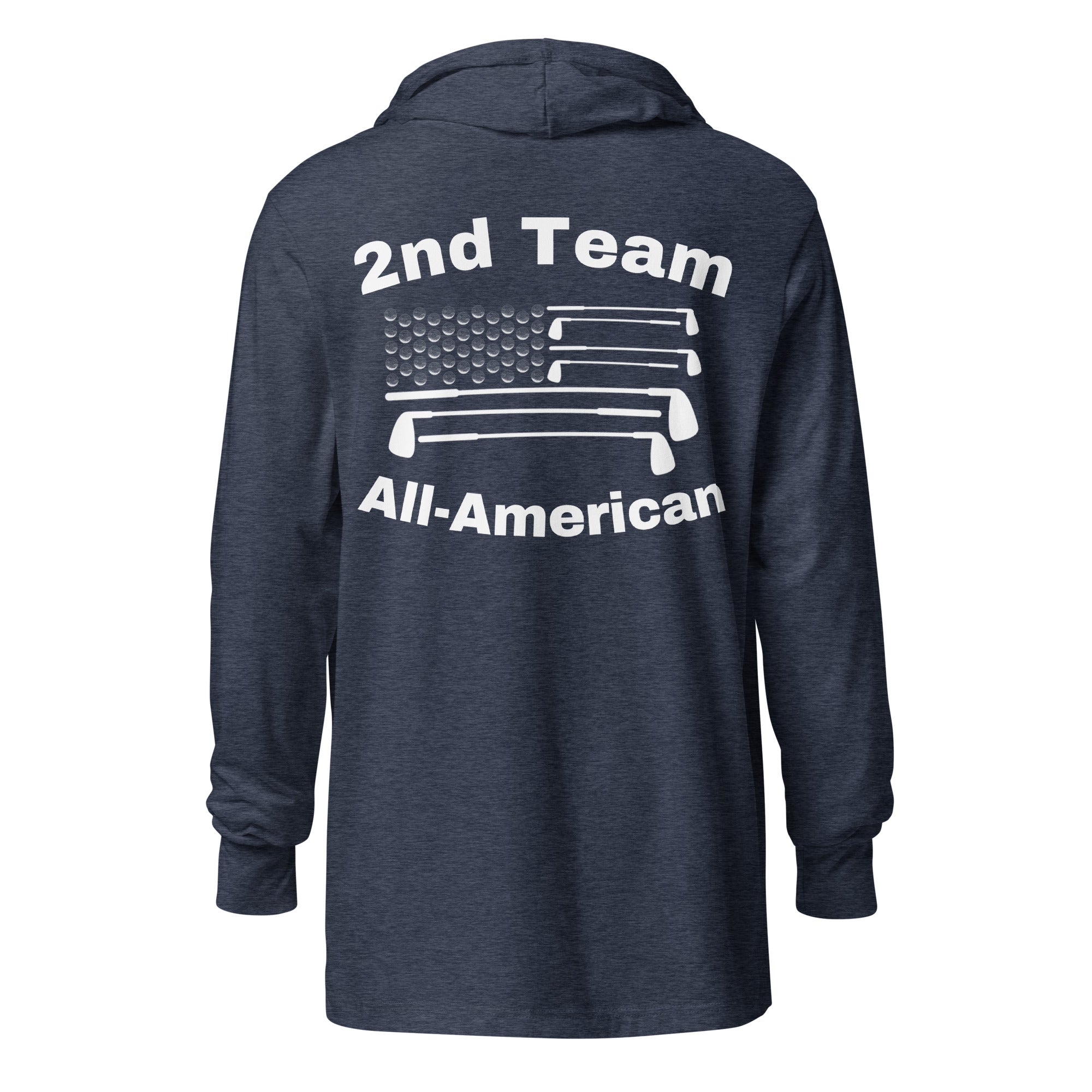Hooded long-sleeve tee “2nd Team All-American”