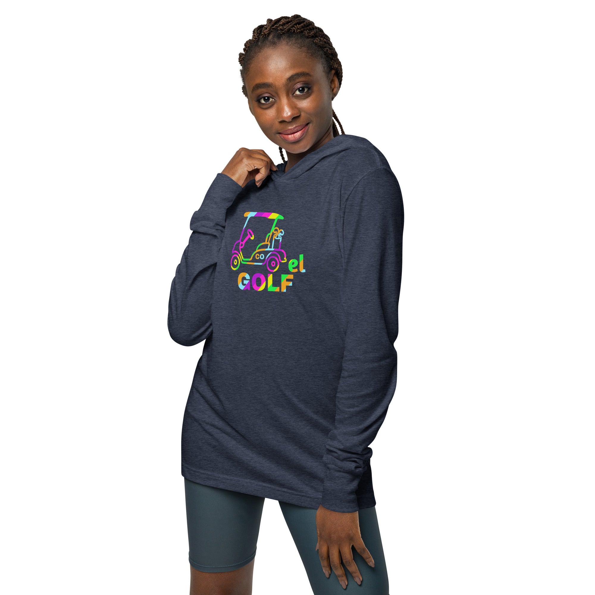 Hooded long-sleeve tee "Cartel Golf Colorful"