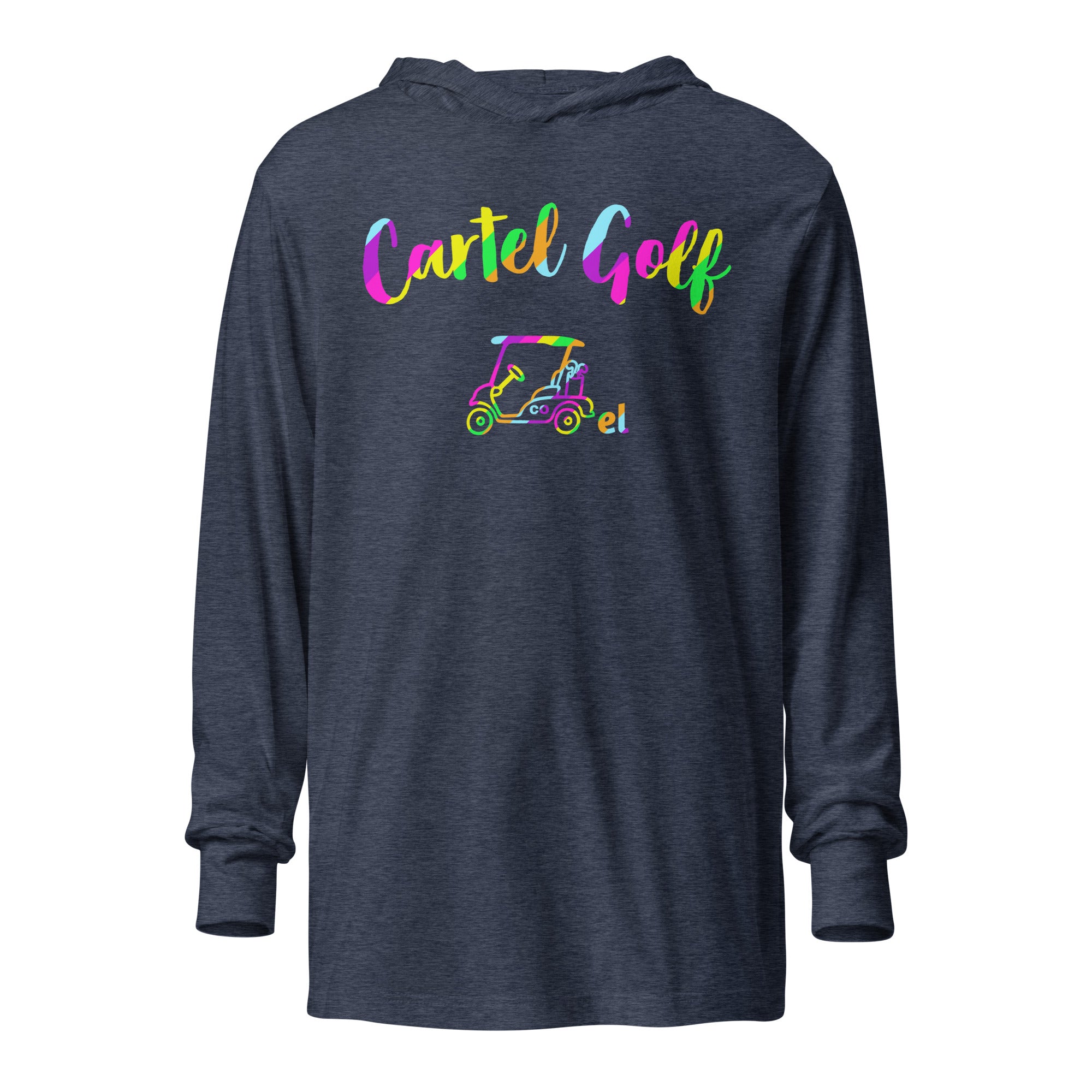 Hooded long-sleeve tee "Cartel Golf Colorful"