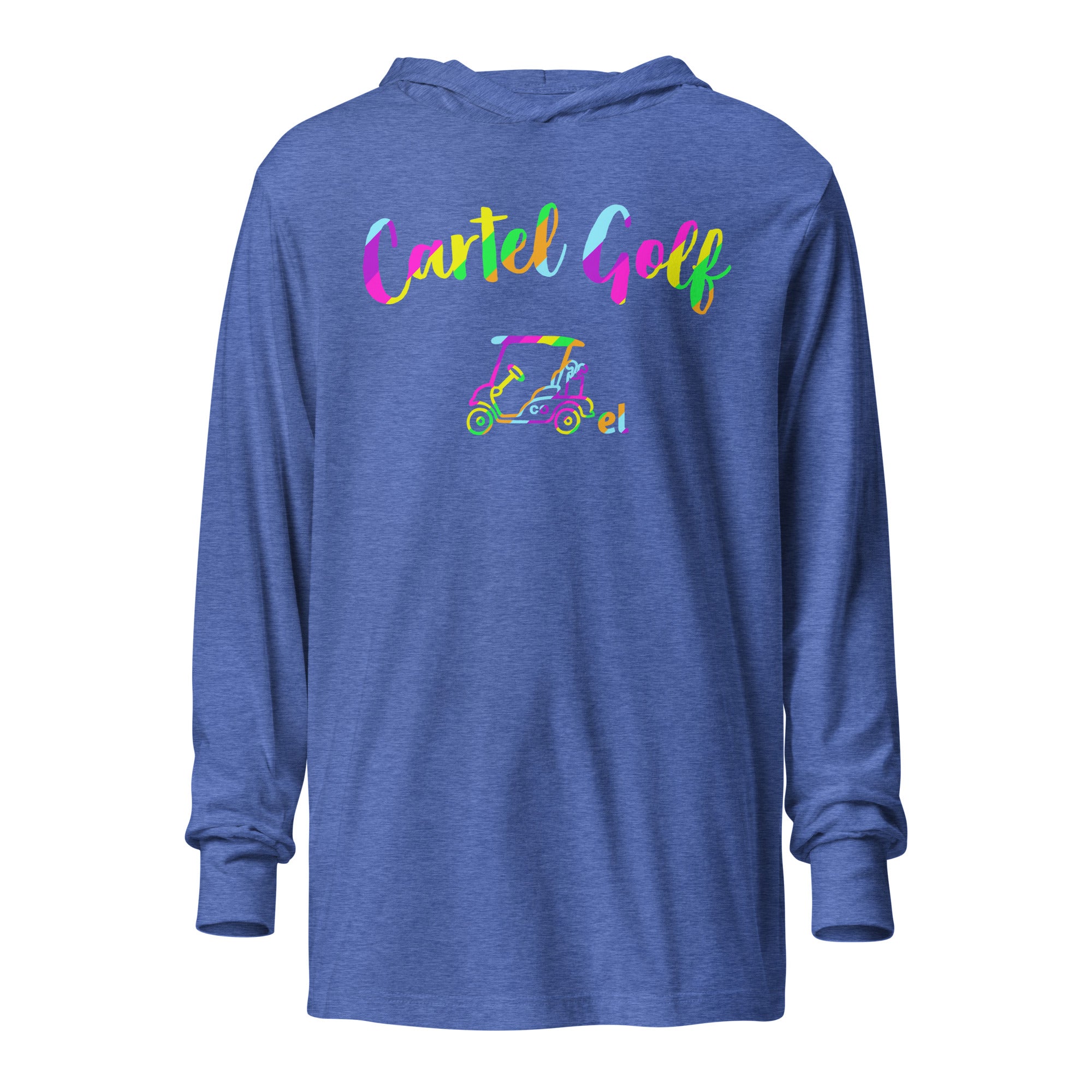 Hooded long-sleeve tee "Cartel Golf Colorful"