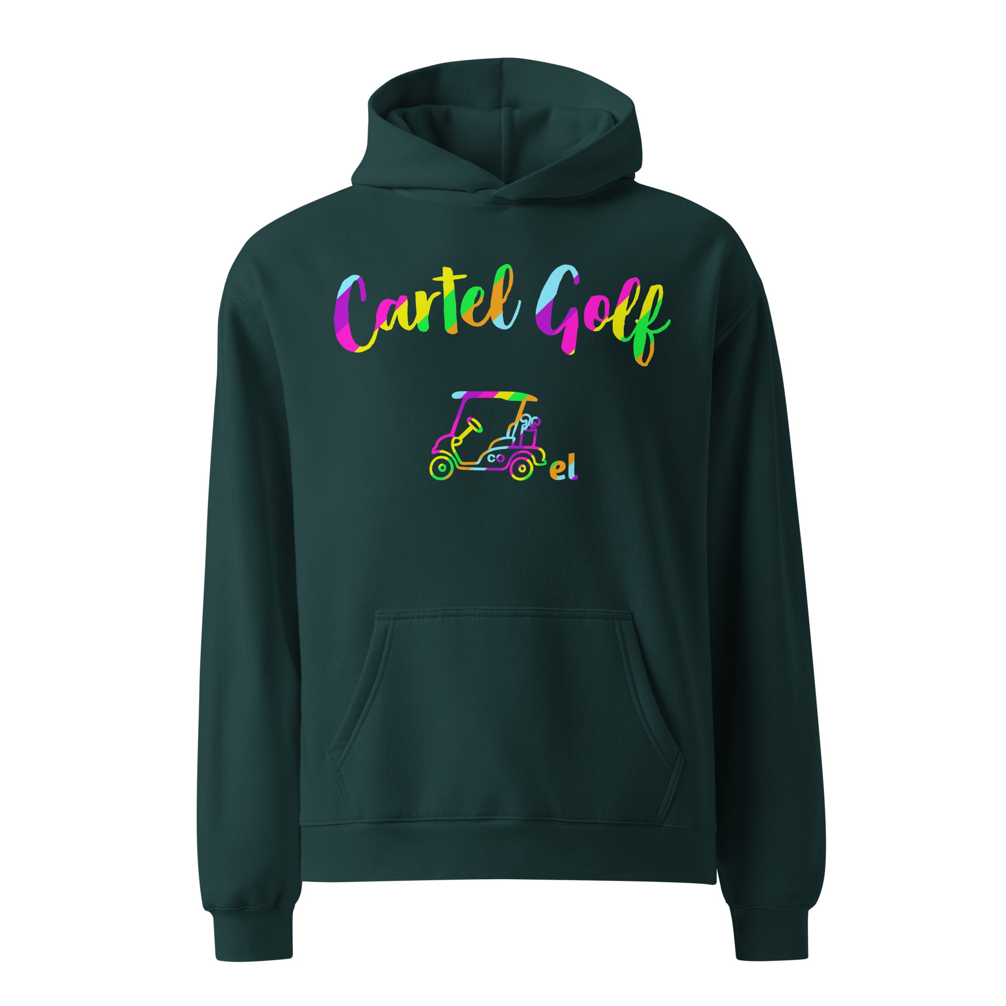 Unisex oversized hoodie "Cartel Golf Colorful"