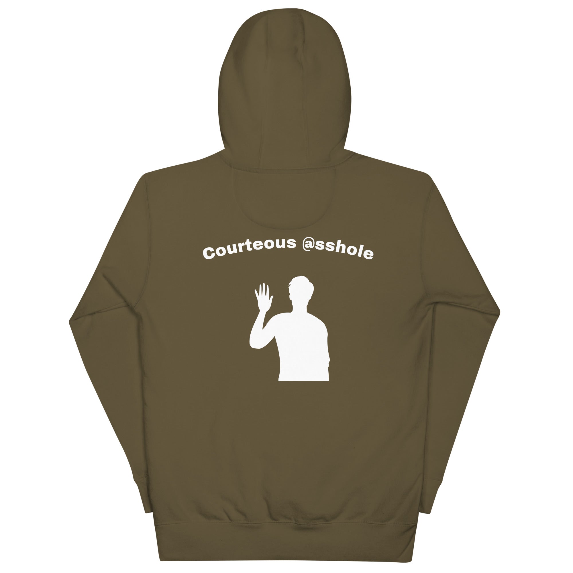 Unisex Hoodie "Courteous @sshole"
