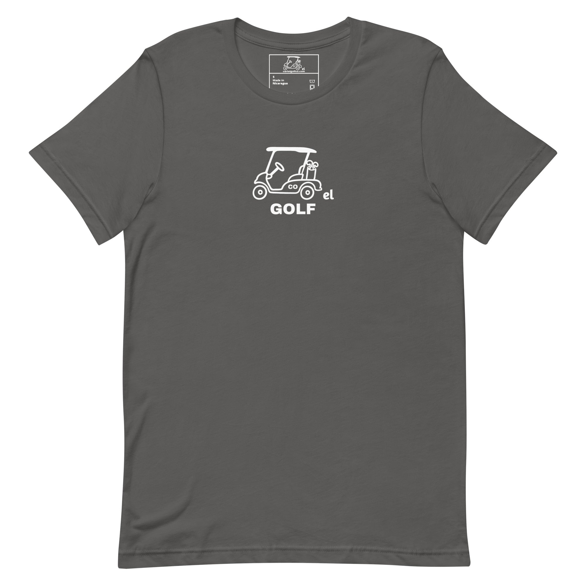 Unisex t-shirt "Born to golf, Forced to work"