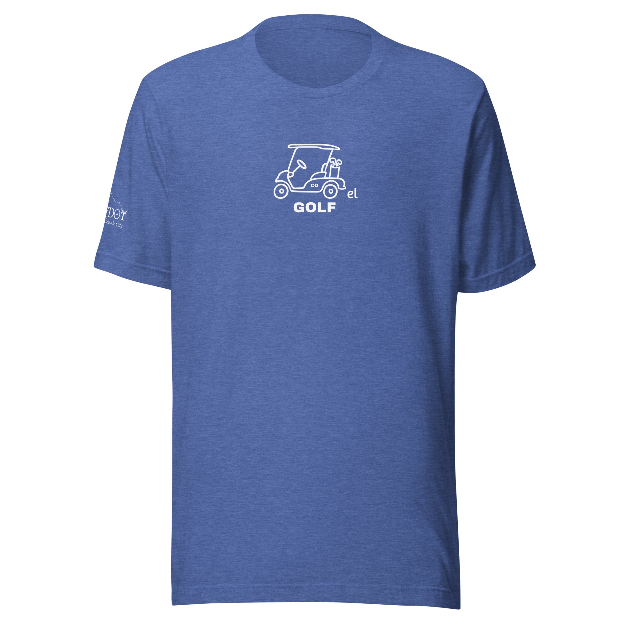 Unisex t-shirt “Don’t let my golf swing interrupt your conversation on the back”