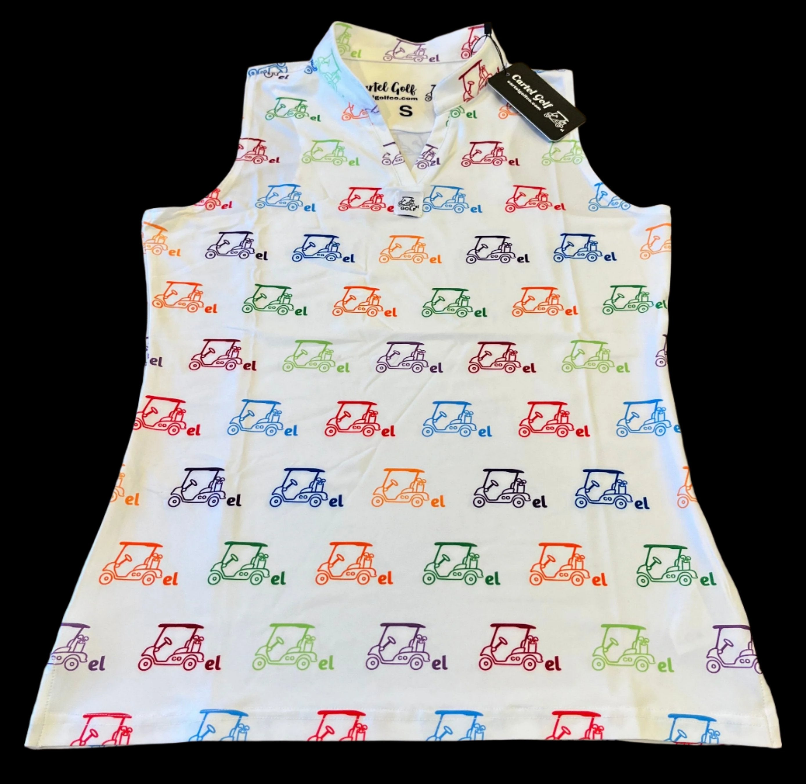 Cartel Golf's Women's Colorful Racerback Polo