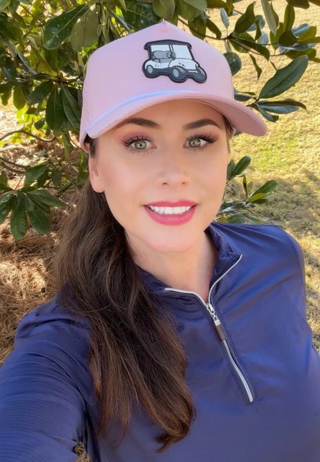 Pink Rope Hat w/Rubber Cart