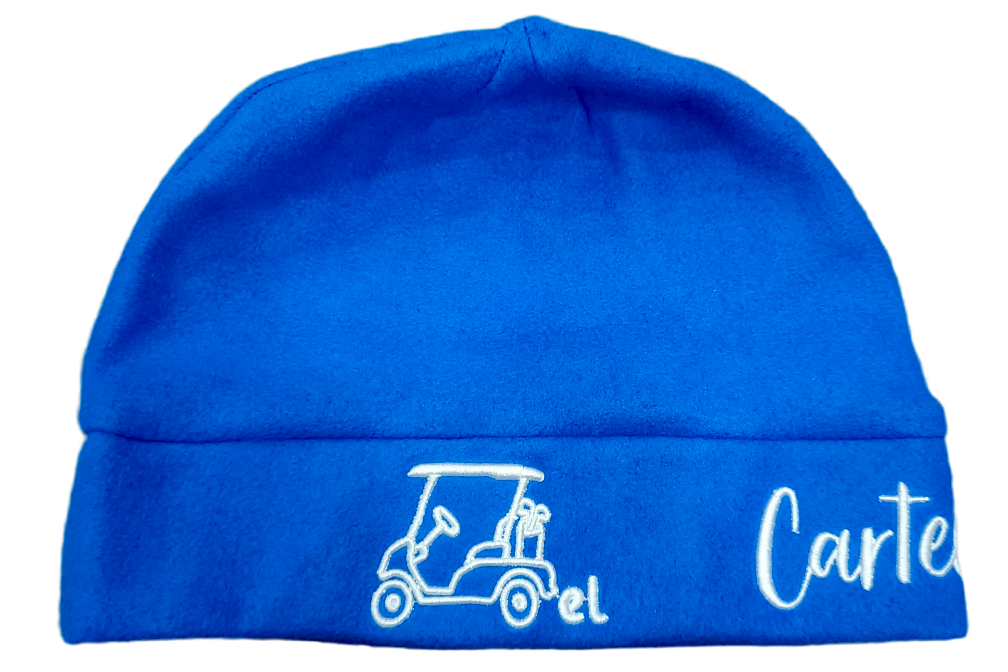 Royal Blue Fleece Beanie "Cartel Golf"