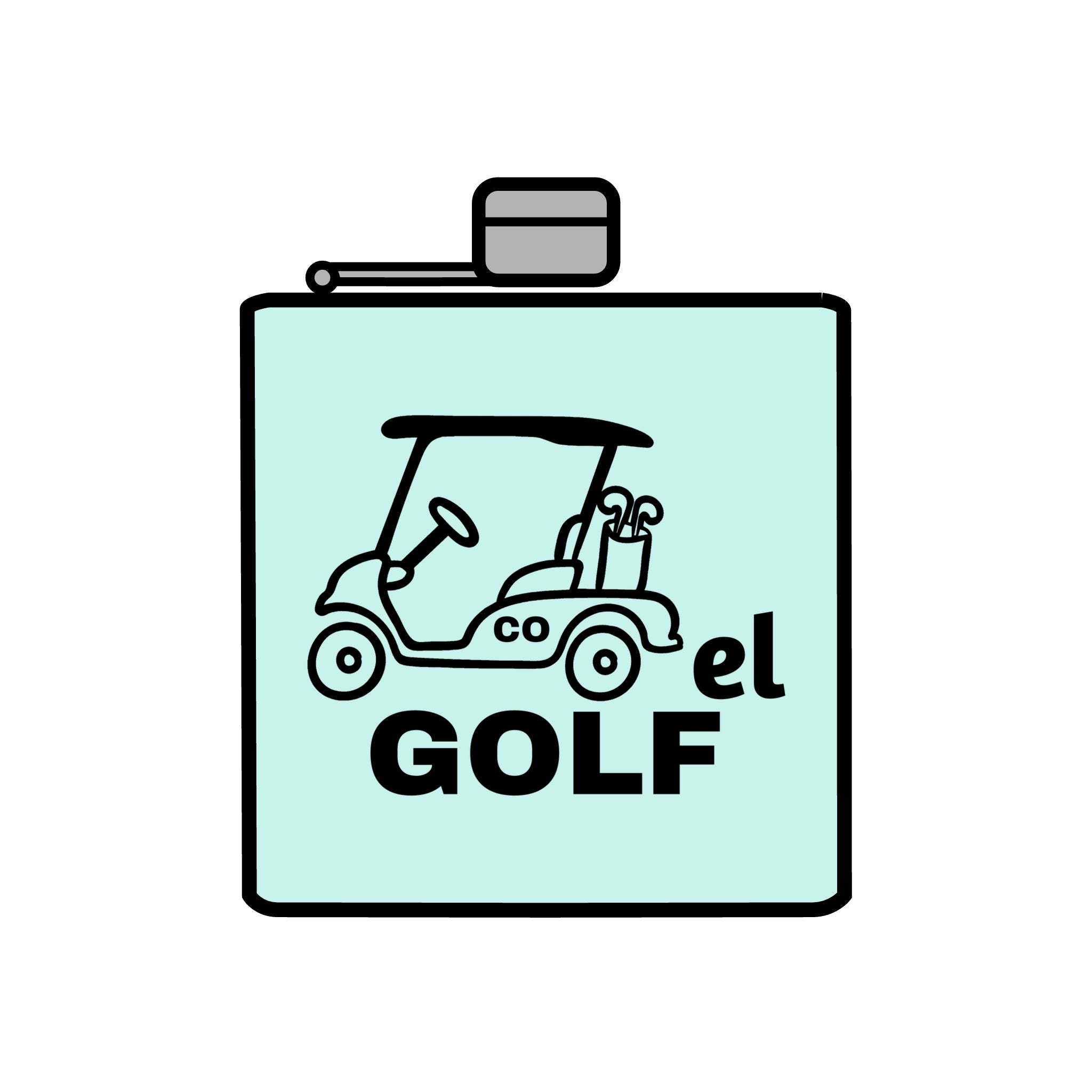 Cartel Golf Stainless Steel Flask, 6oz
