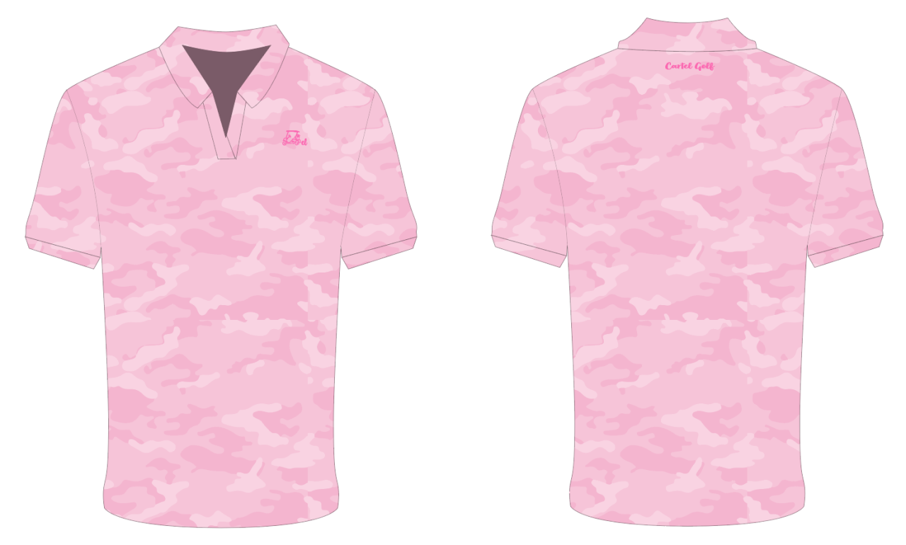 Pink Camo Polo