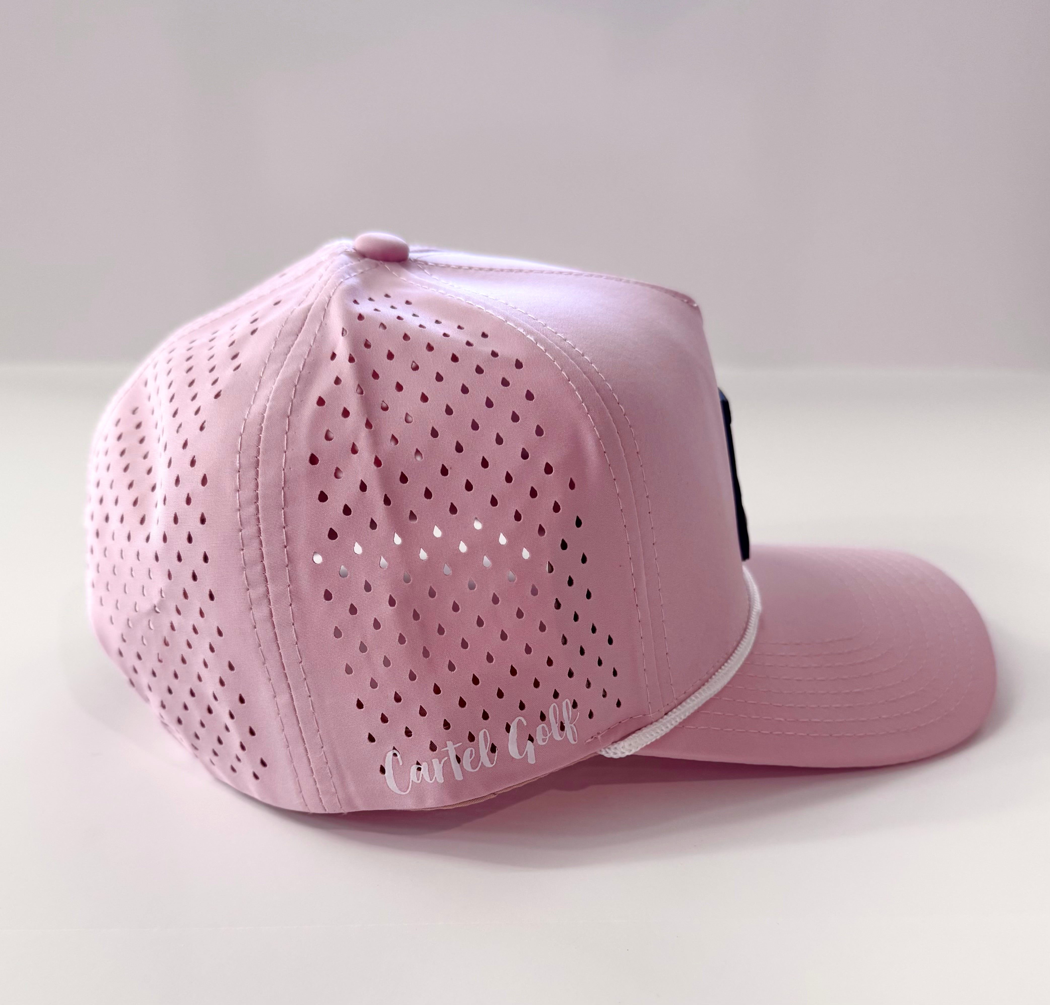 Pink Rope Hat w/Rubber Cart