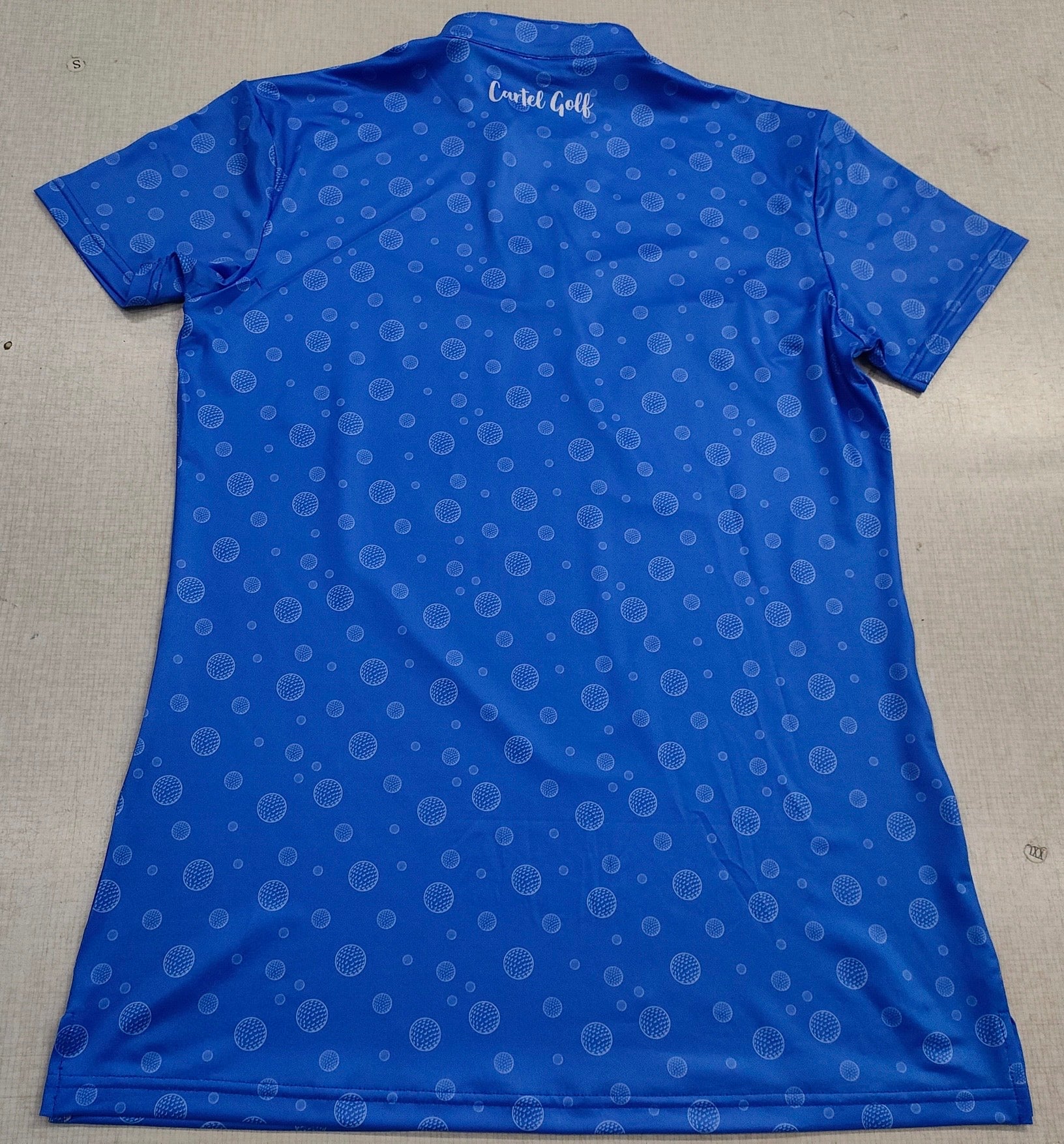 Royal Blue w/White Golf Balls Polo