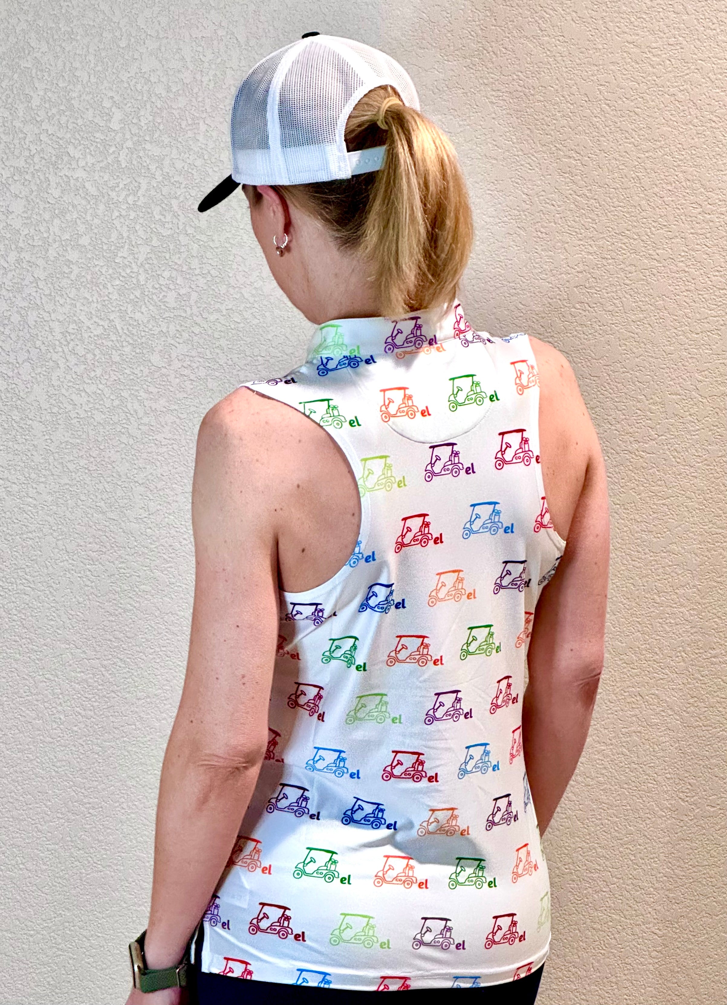 Cartel Golf's Women's Colorful Racerback Polo