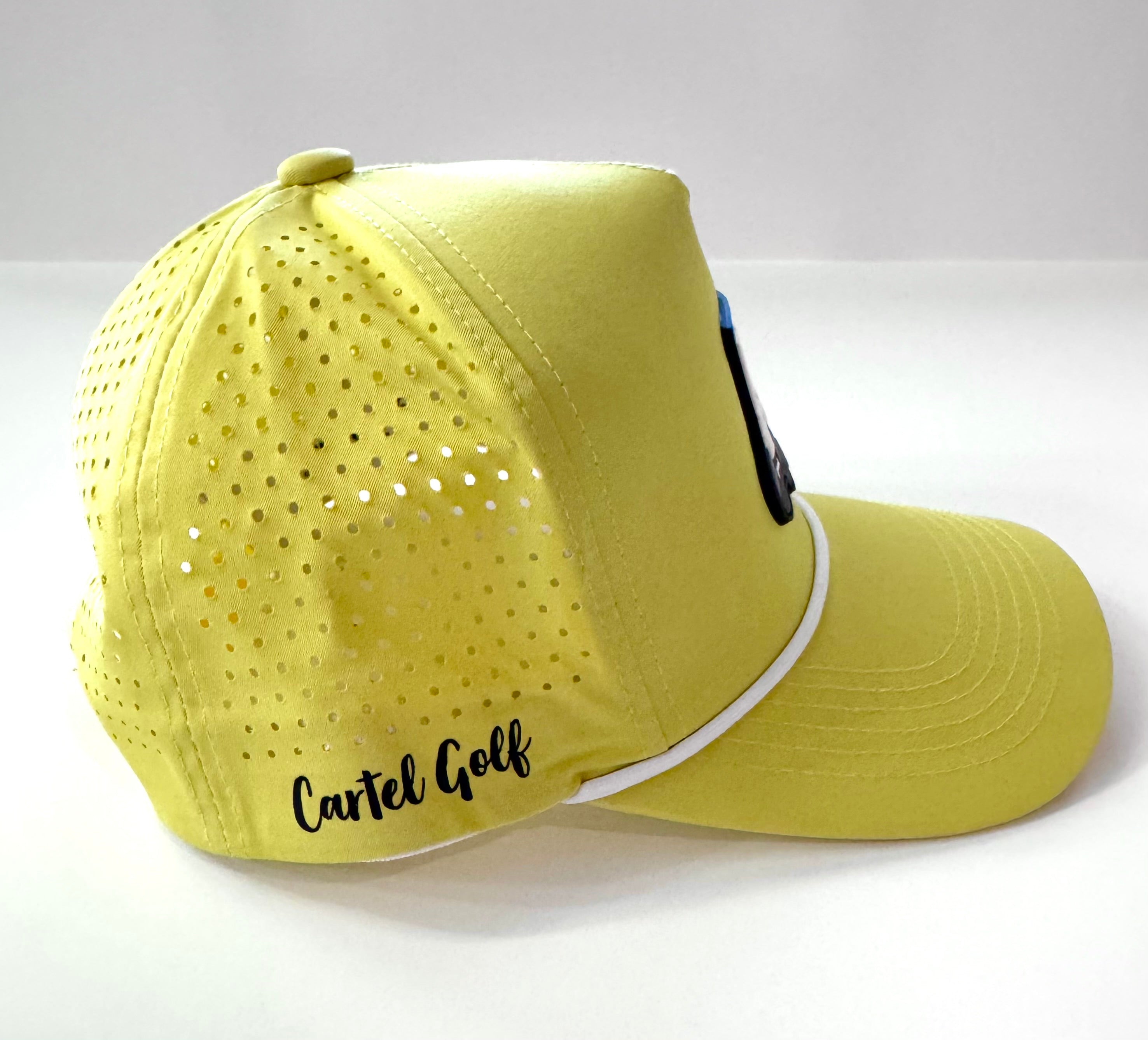 Yellow Rope Hat w/Rubber Cart