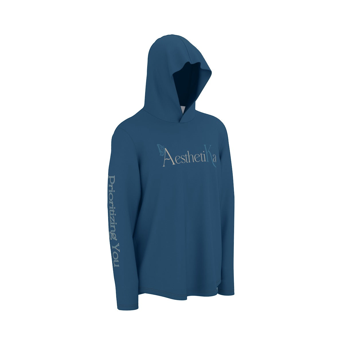 All-Over Print Men's Sunscreen  Sports Hoodie With Thumb Holes "Aesthetika"