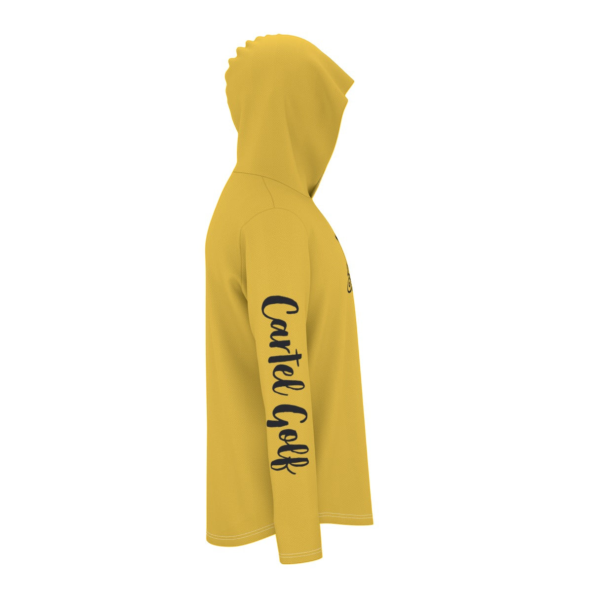 Cartel Golf Yellow All-Over Print Unisex Sunscreen  Sports Hoodie With Thumb Holes