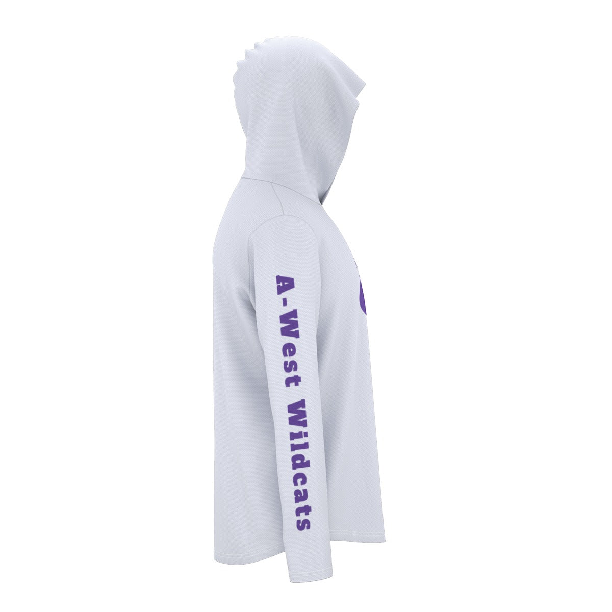 "A-West Wildcats" All-Over Print Men's Sunscreen  Sports Hoodie With Thumb Holes