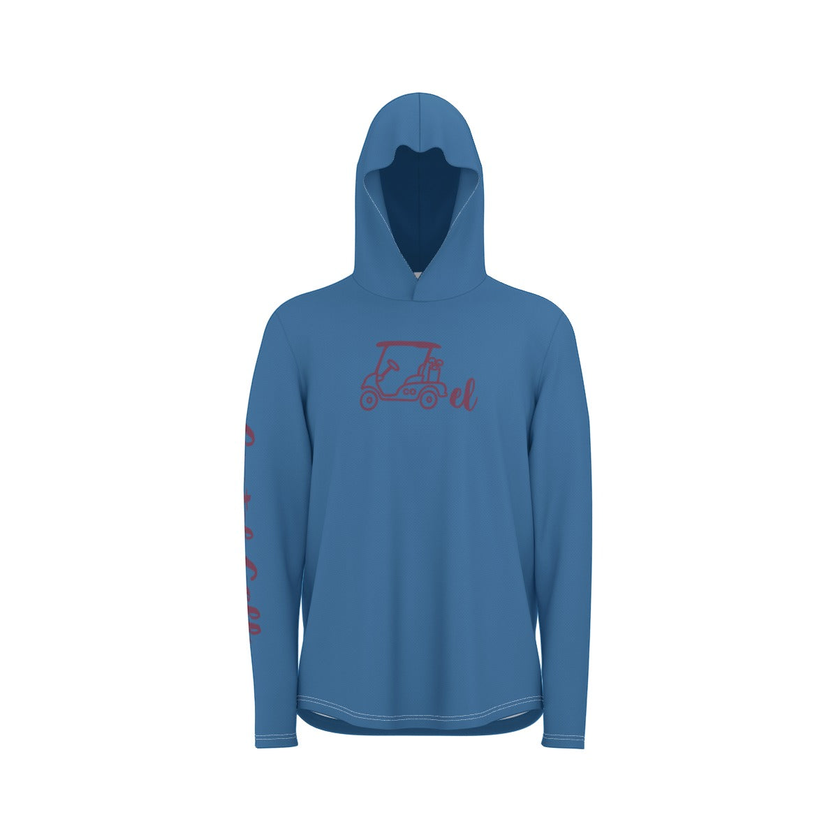 Cartel Golf "Go Avs" All-Over Print Men's Sunscreen  Sports Hoodie With Thumb Holes