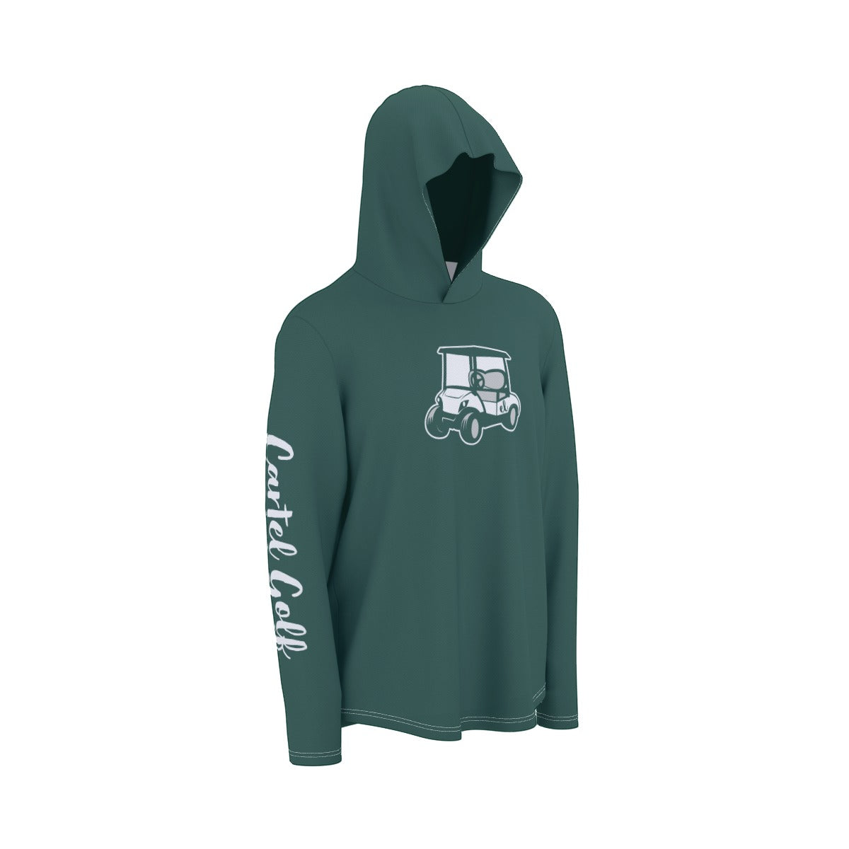 "Go Sparty" All-Over Print Men's Sunscreen  Sports Hoodie With Thumb Holes