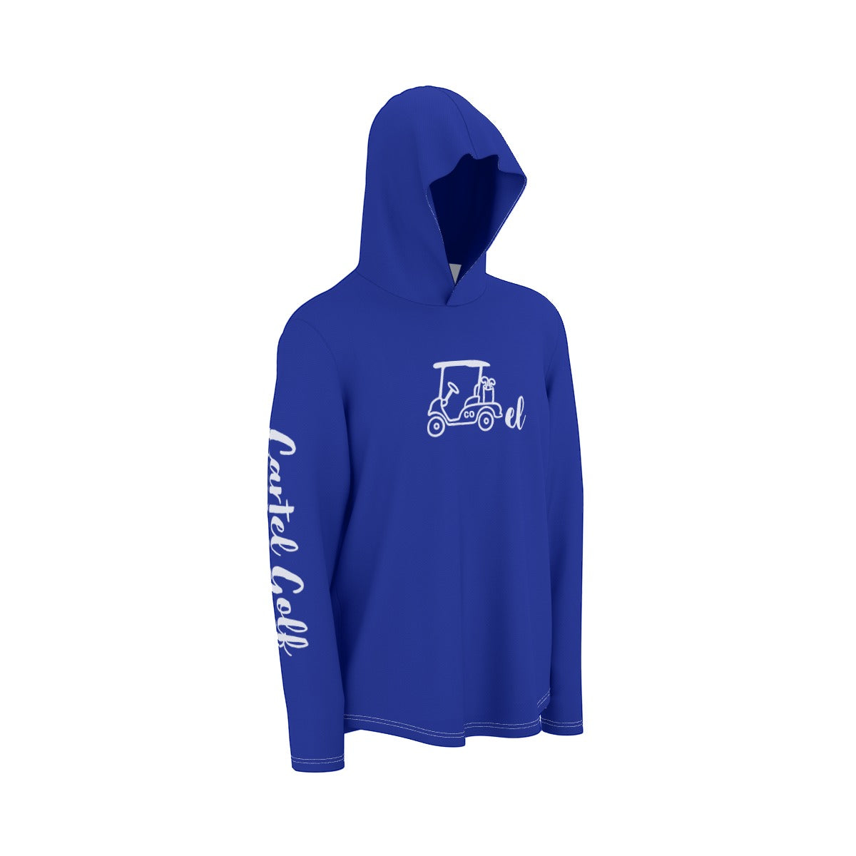 Cartel Golf Royal Blue All-Over Print Unisex Sunscreen  Sports Hoodie With Thumb Holes
