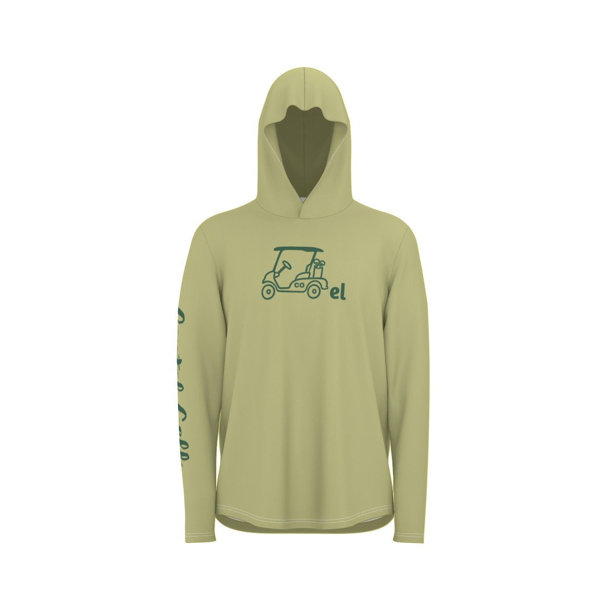 Cartel Golf "Go Rams" All-Over Print Men's Sunscreen  Sports Hoodie With Thumb Holes