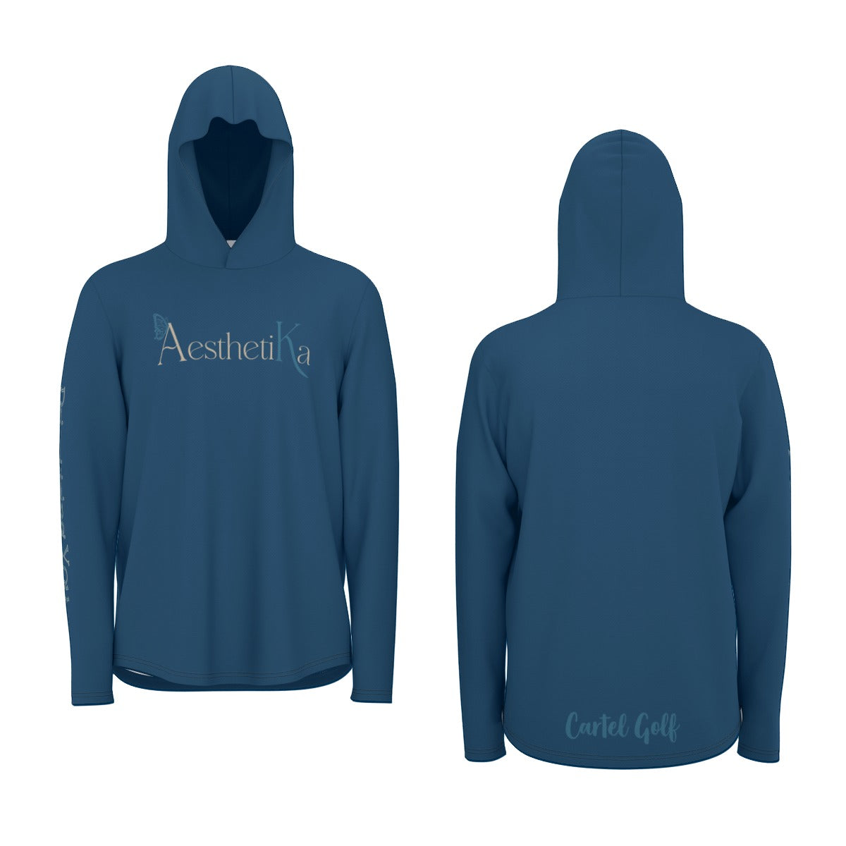 All-Over Print Men's Sunscreen  Sports Hoodie With Thumb Holes "Aesthetika"