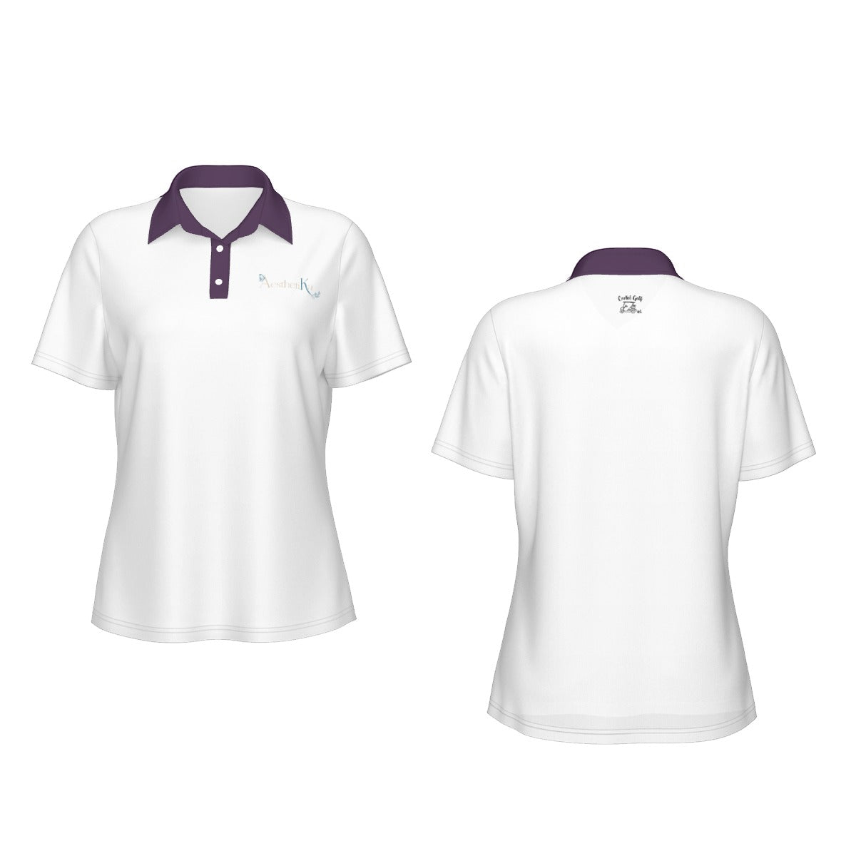 All-Over Print Women's Sports Polo Shirt "Aesthetika"