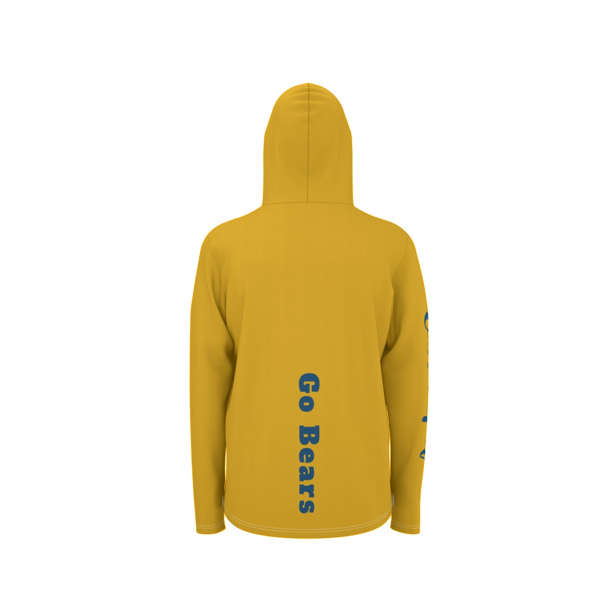 "Go Bears" All-Over Print Men's Sunscreen  Sports Hoodie With Thumb Holes