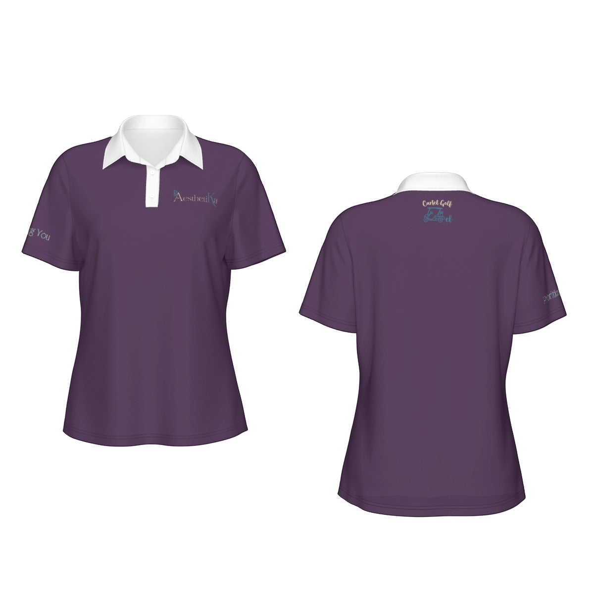 All-Over Print Women's Sports Polo Shirt "Aesthetika"