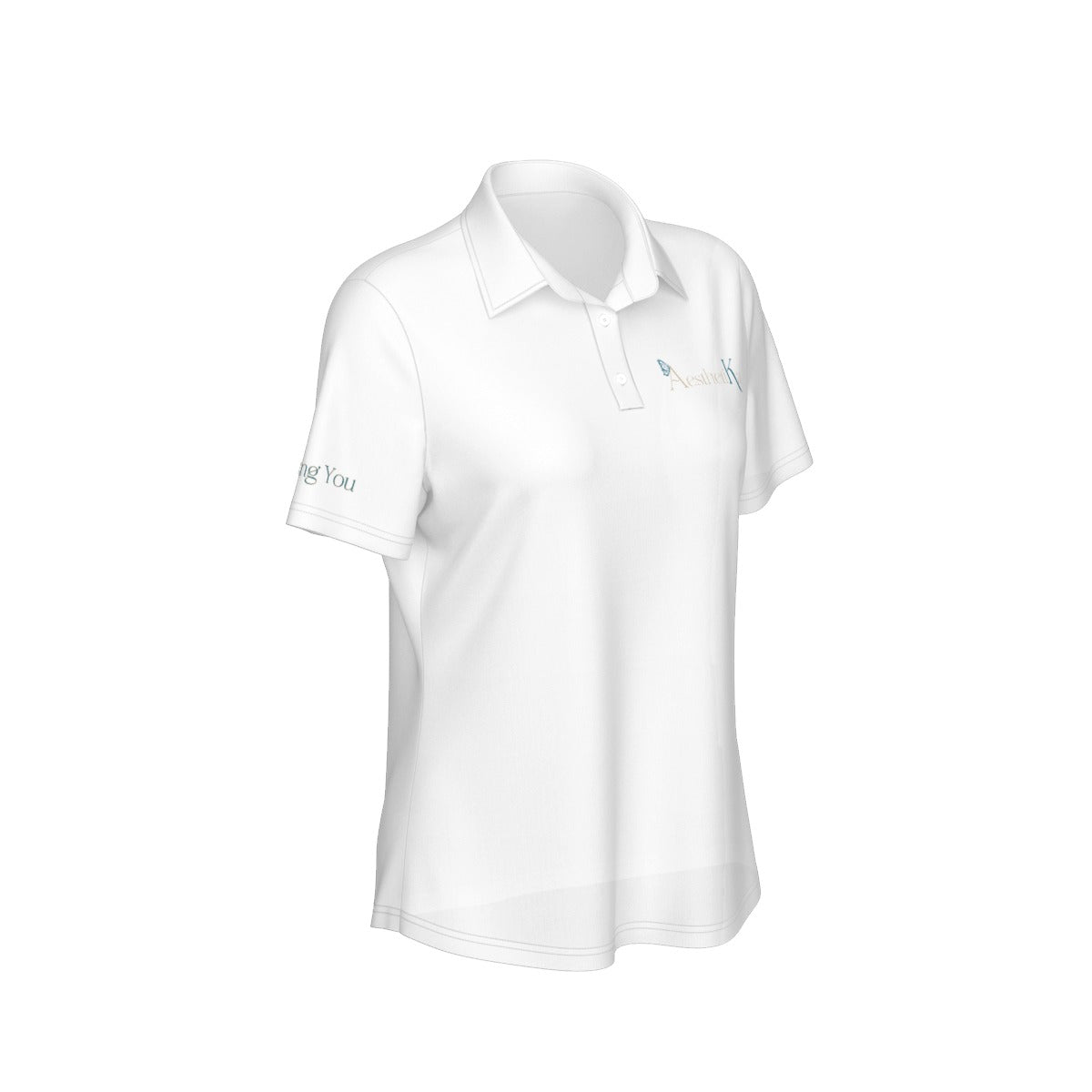 All-Over Print Women's Sports Polo Shirt "Aesthetika"