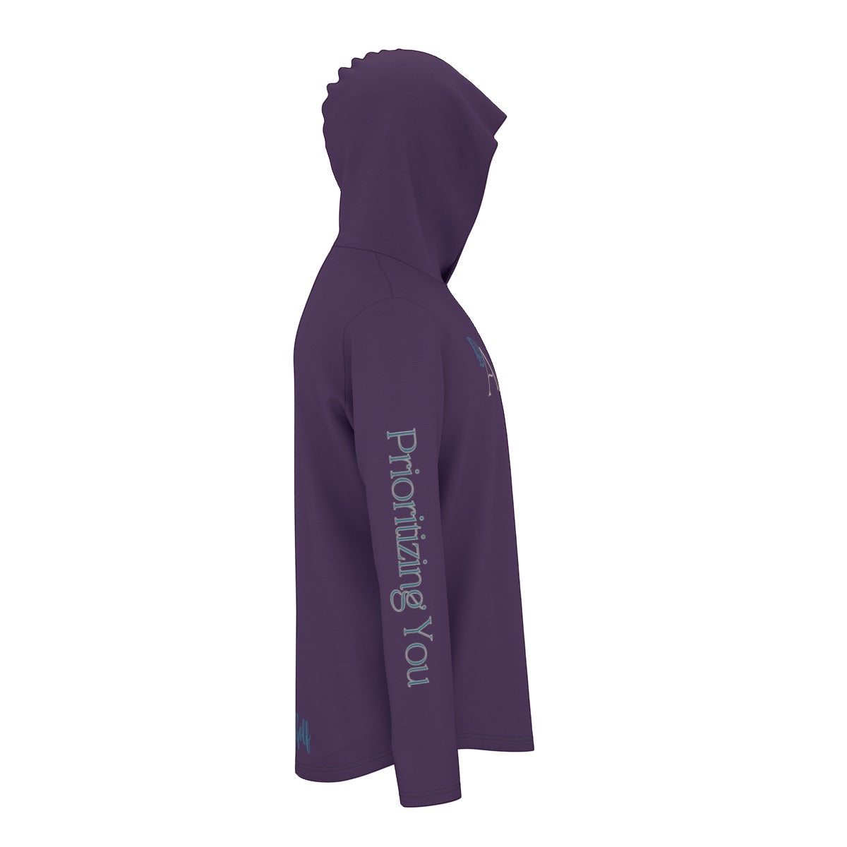 All-Over Print Men's Sunscreen  Sports Hoodie With Thumb Holes "Aesthetika"